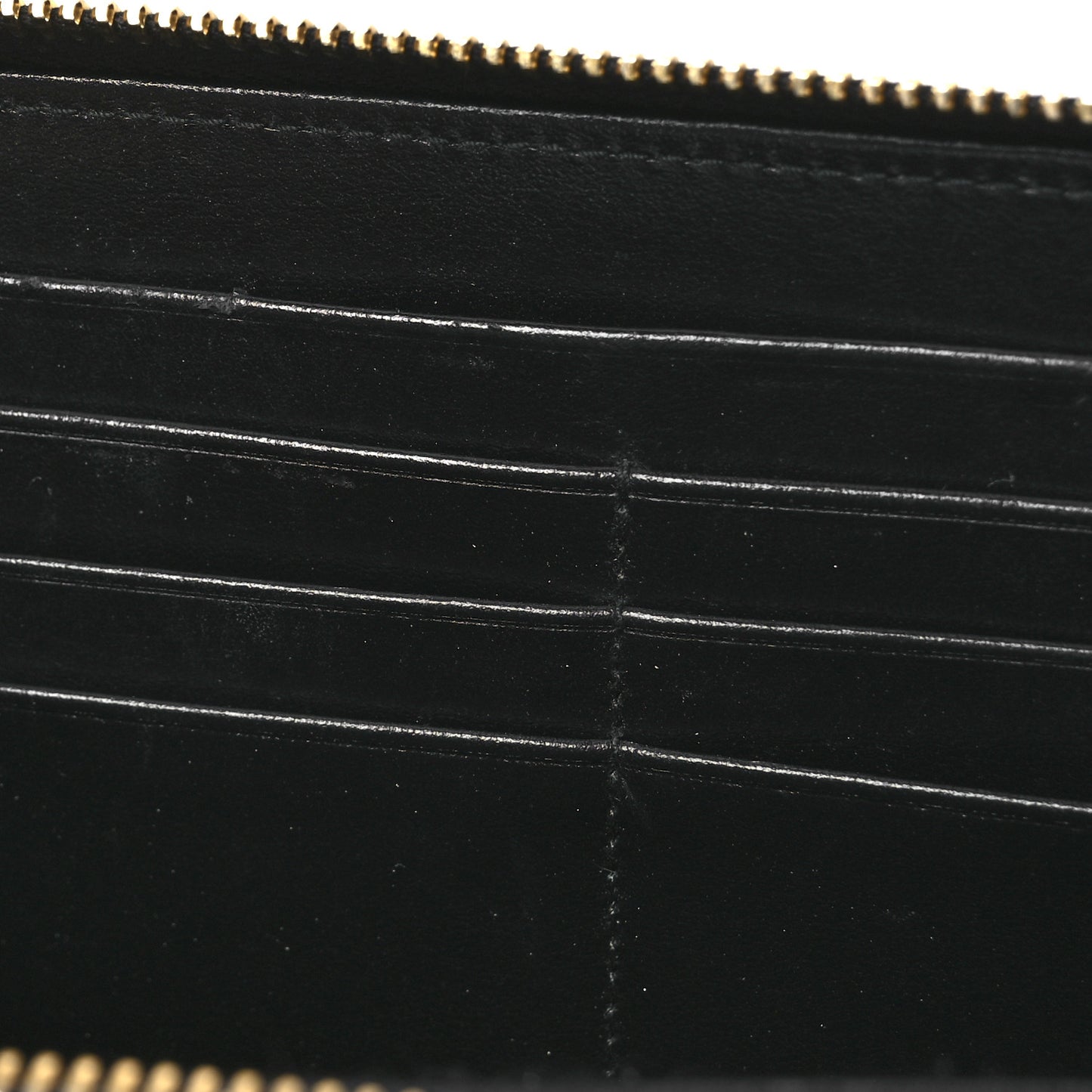 Vitello Move Bi-Color Zip Around Wallet Black
