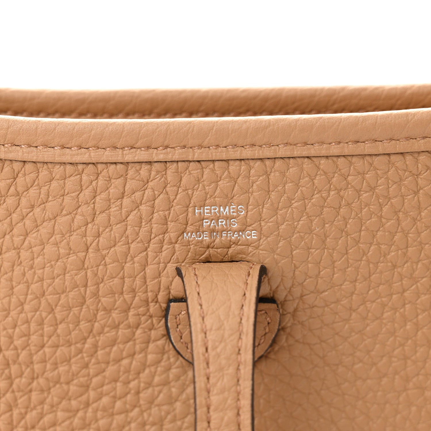Hermes Taurillon Clemence Amazone Evelyne TPM Chai 6 of 11