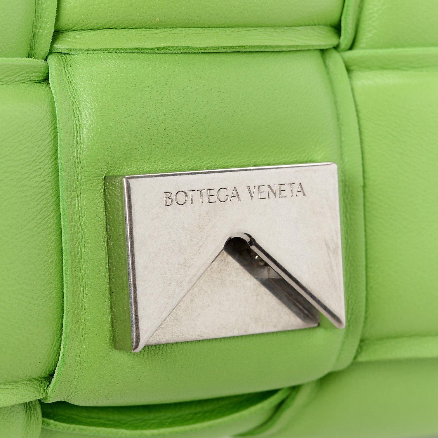 Bottega Veneta Nappa Maxi Intreccio Padded Cassette Crossbody Bag Acid Green 9 of 13