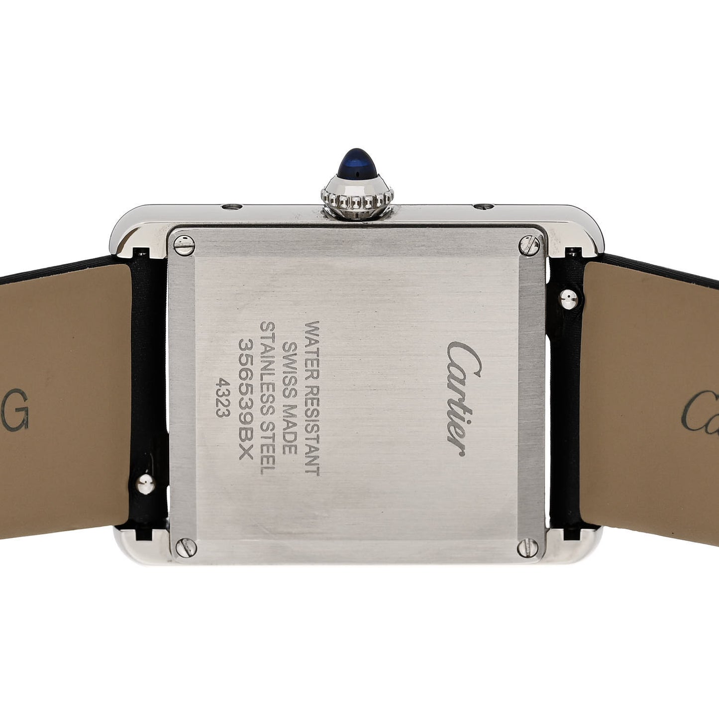 Stainless Steel Satin Diamond 25mm Must de Cartier Tank Quartz Watch