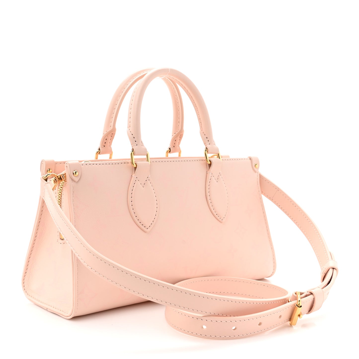 Calfskin OnTheGo East West Pearl Pink