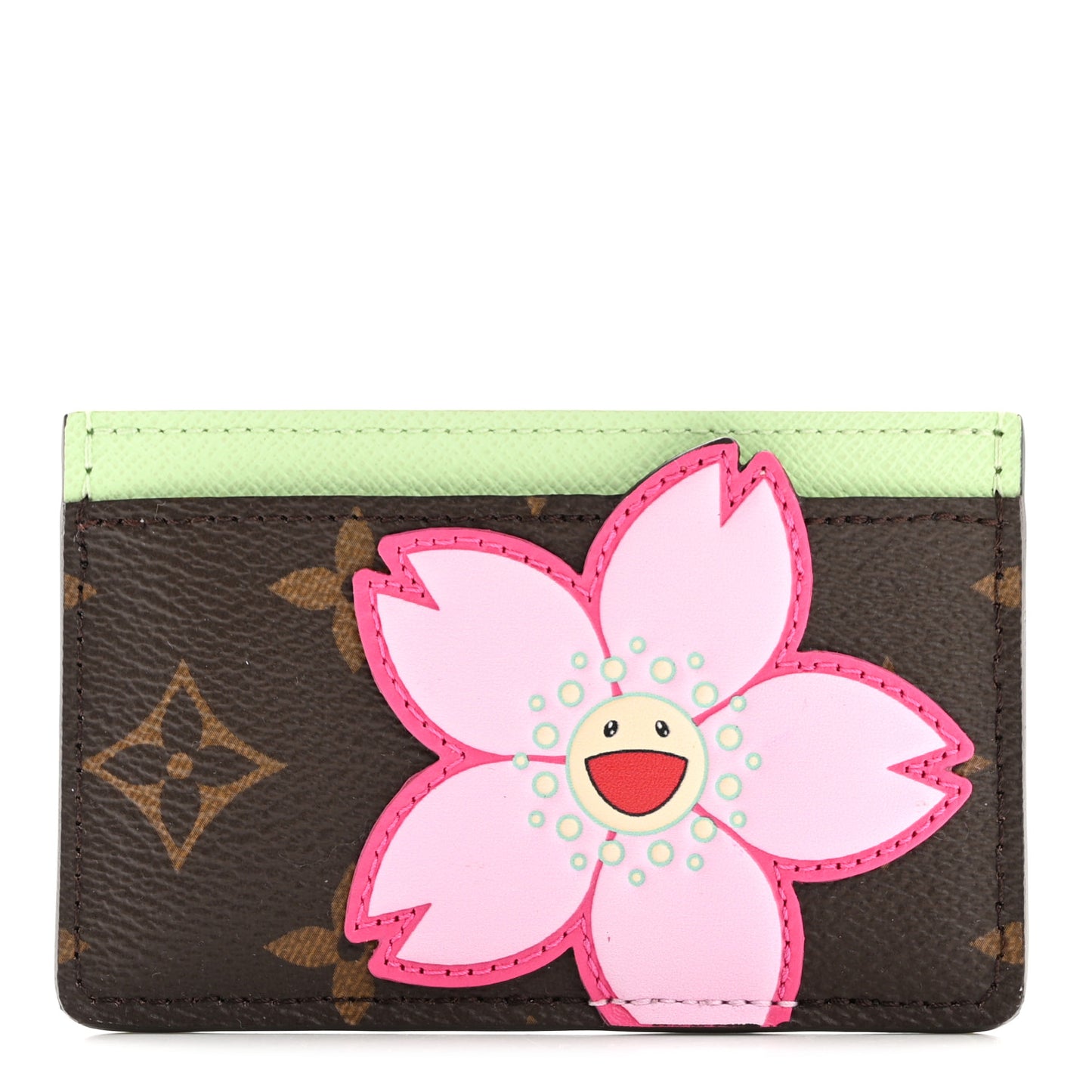 LV X TM Monogram Cherry Blossom Card Holder Sakura Brown