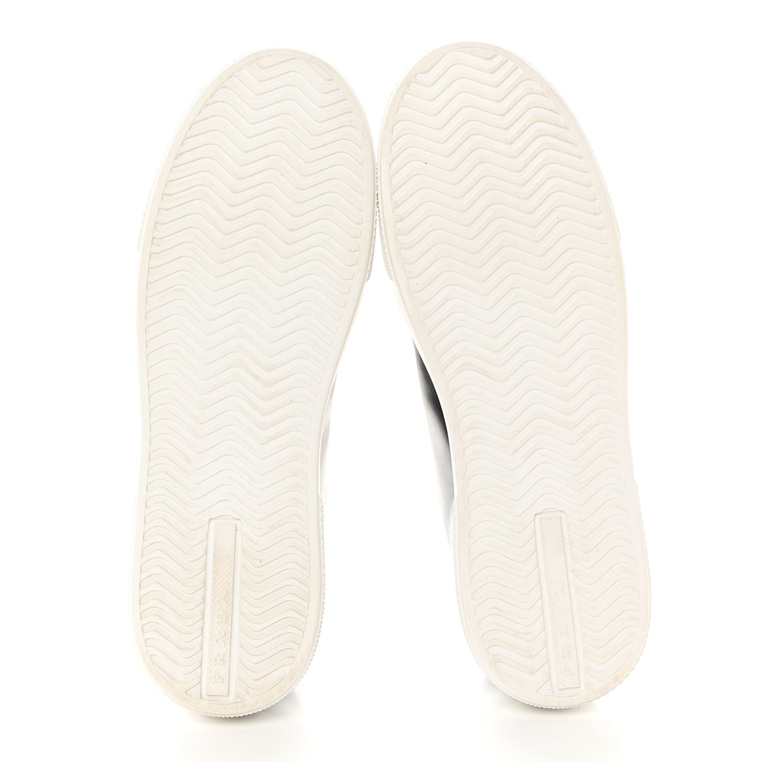 Prada Vitello Soft Triangle Logo Low Top 45mm Sneakers 40 Black White 6 of 14