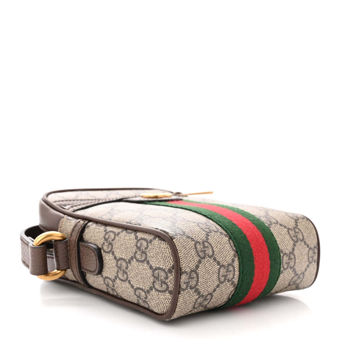 GG Supreme Monogram Web Mini Ophidia Messenger Brown