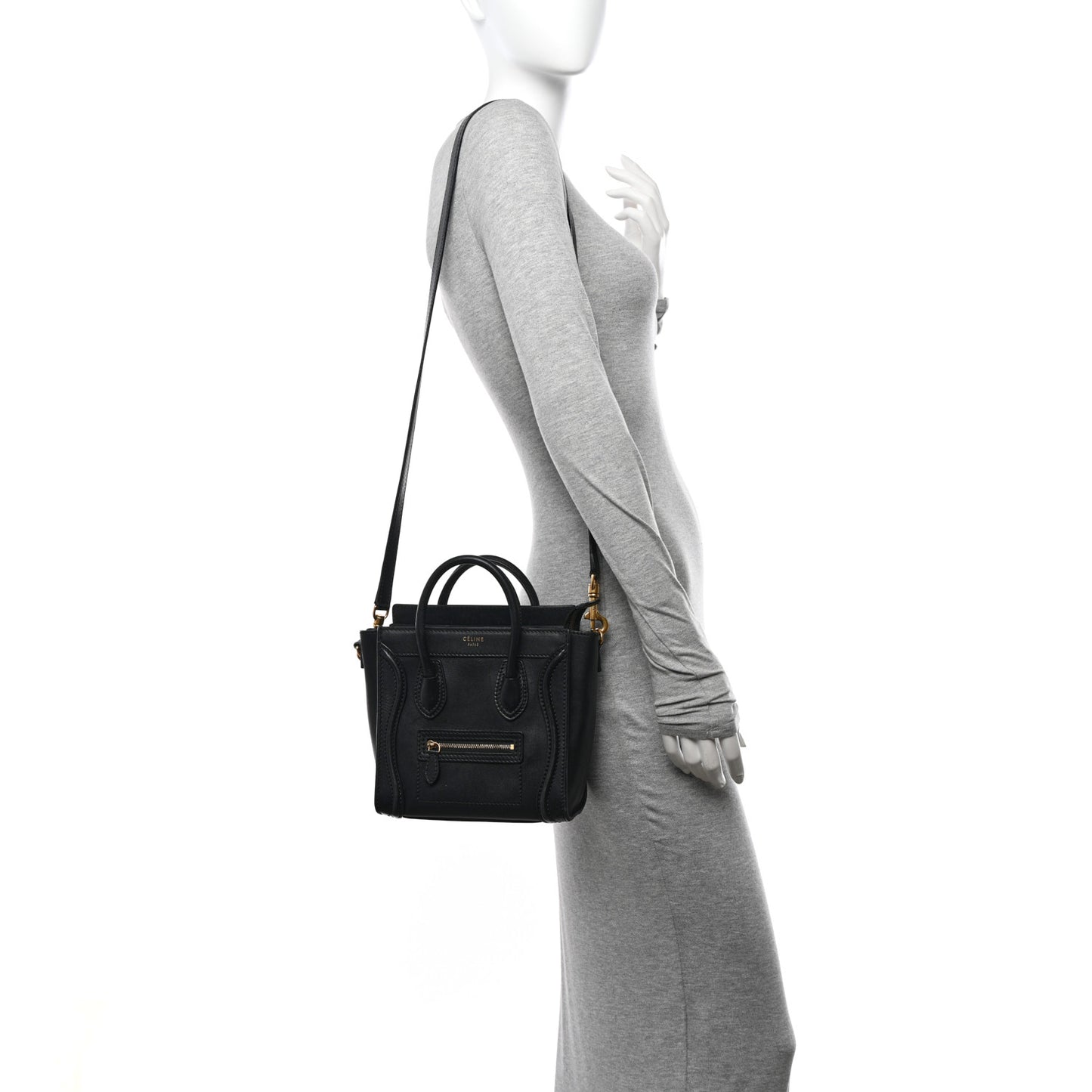 Smooth Calfskin Nano Luggage Black