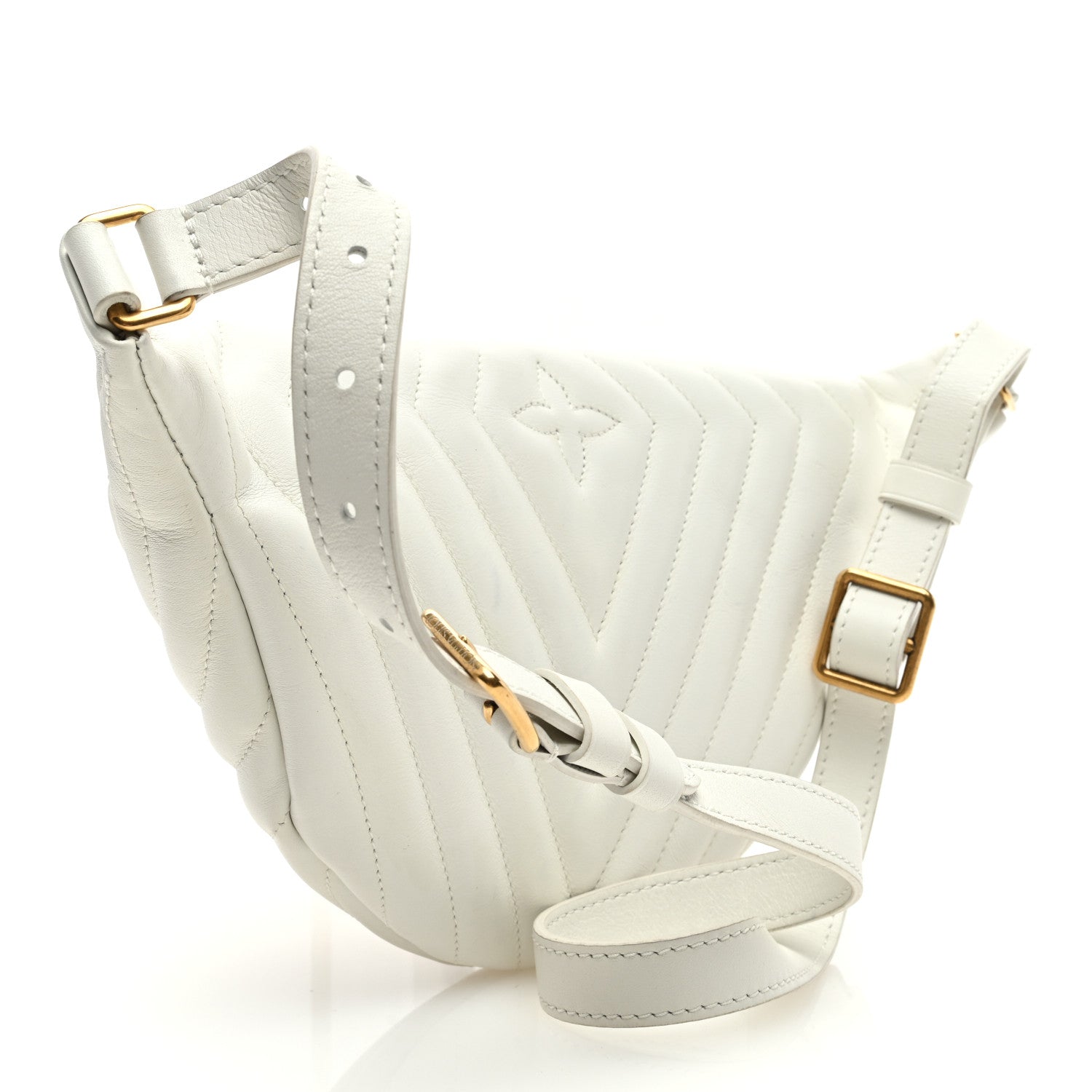 Louis Vuitton Calfskin New Wave Bumbag Snow 3 of 9