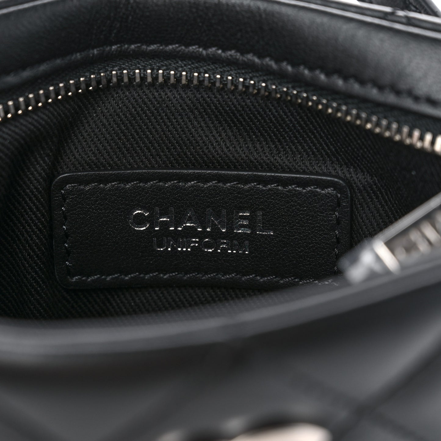 Lambskin Quilted Crossbody Bag Black