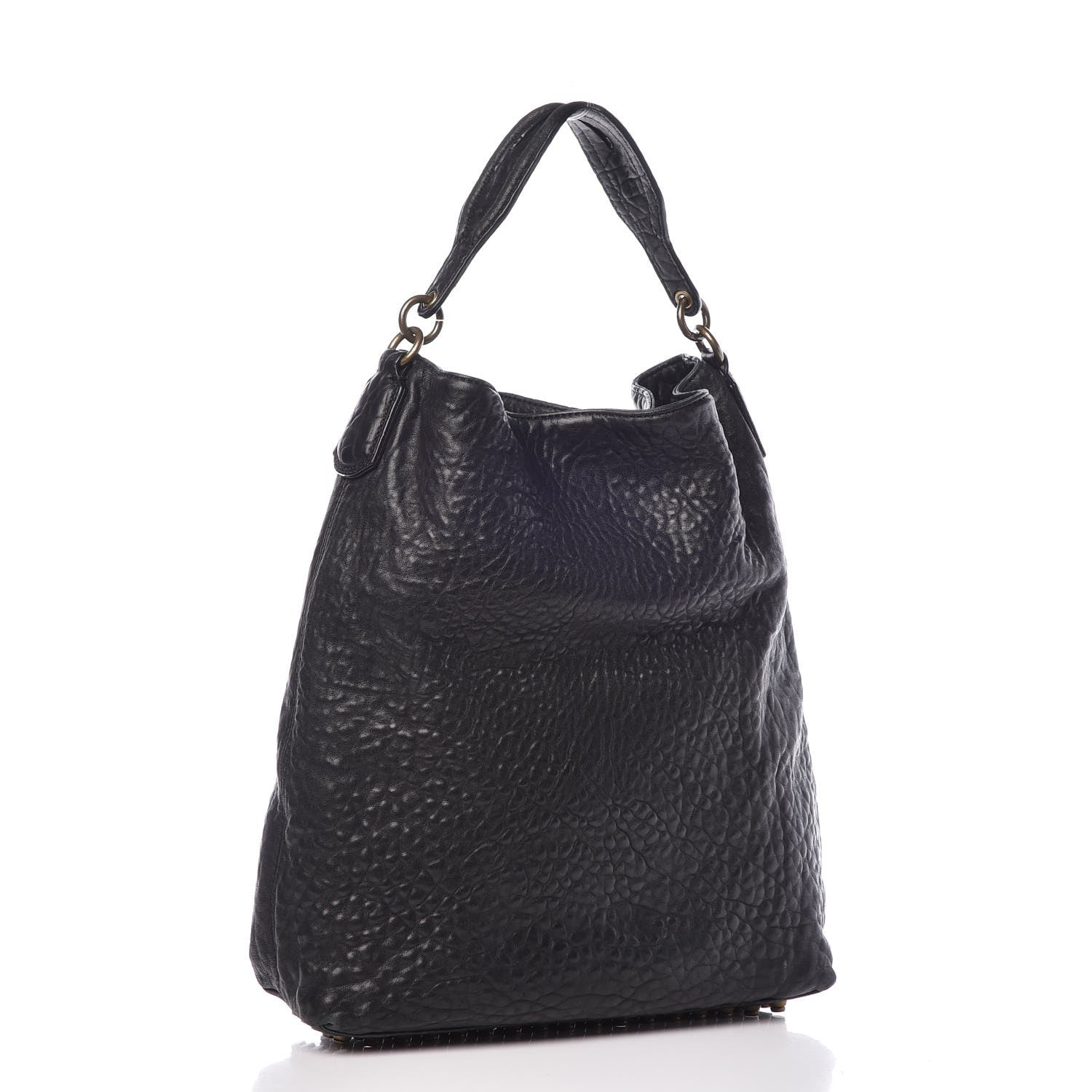 Alexander Wang Pebbled Lambskin Darcy Hobo Black 2 of 9
