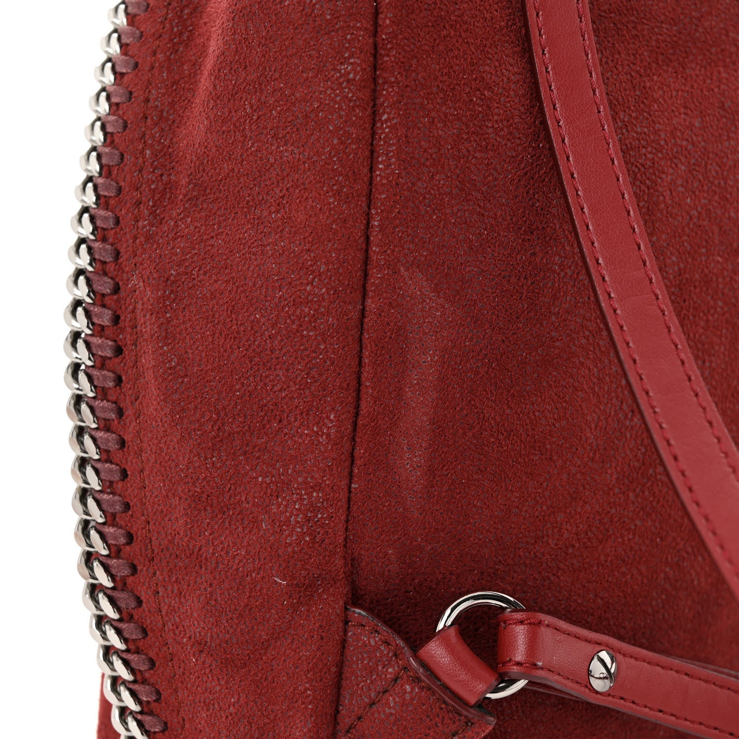 Stella McCartney Shaggy Deer Mini Falabella Backpack Ruby 12 of 13
