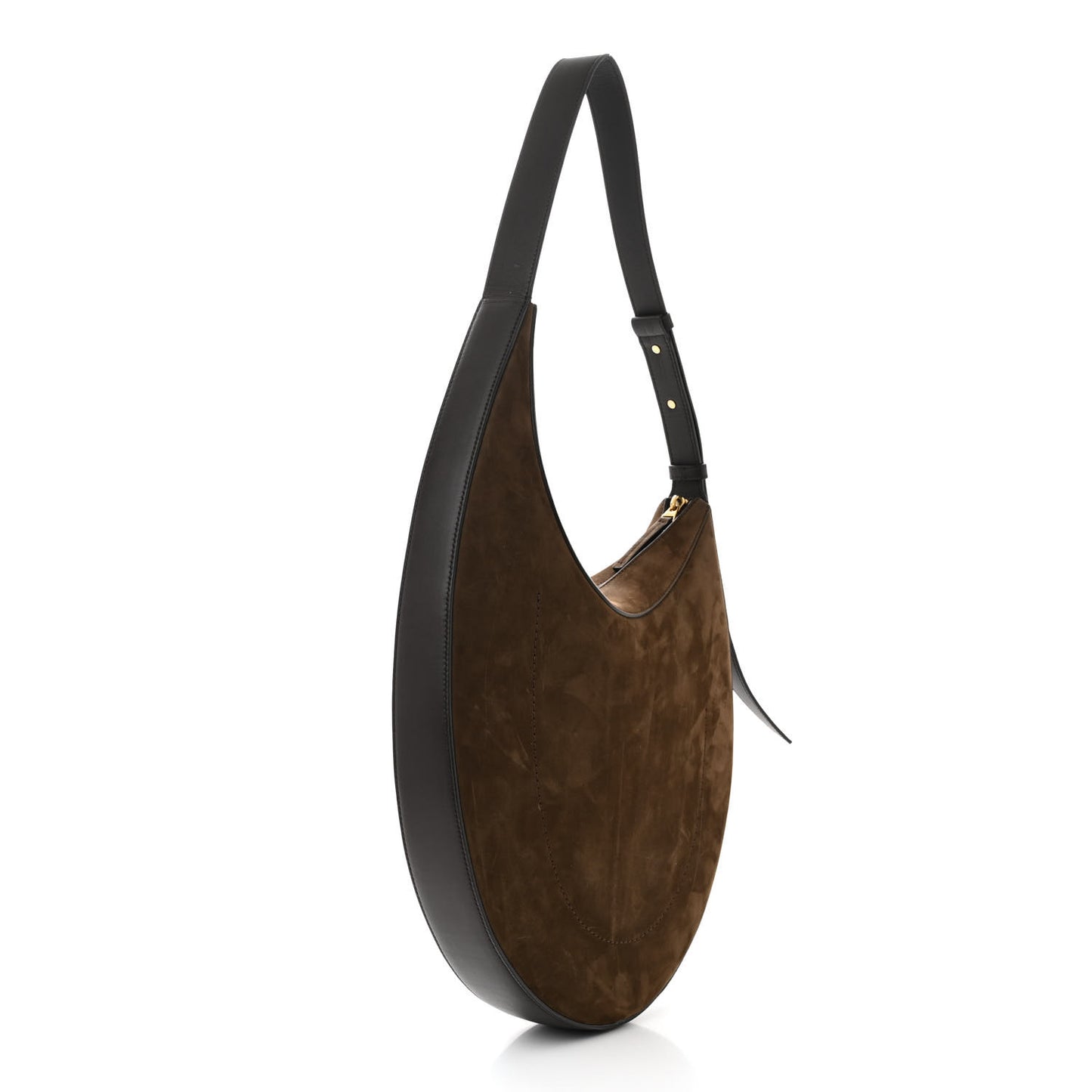 Suede Large Drop Shoulder Bag Fondant