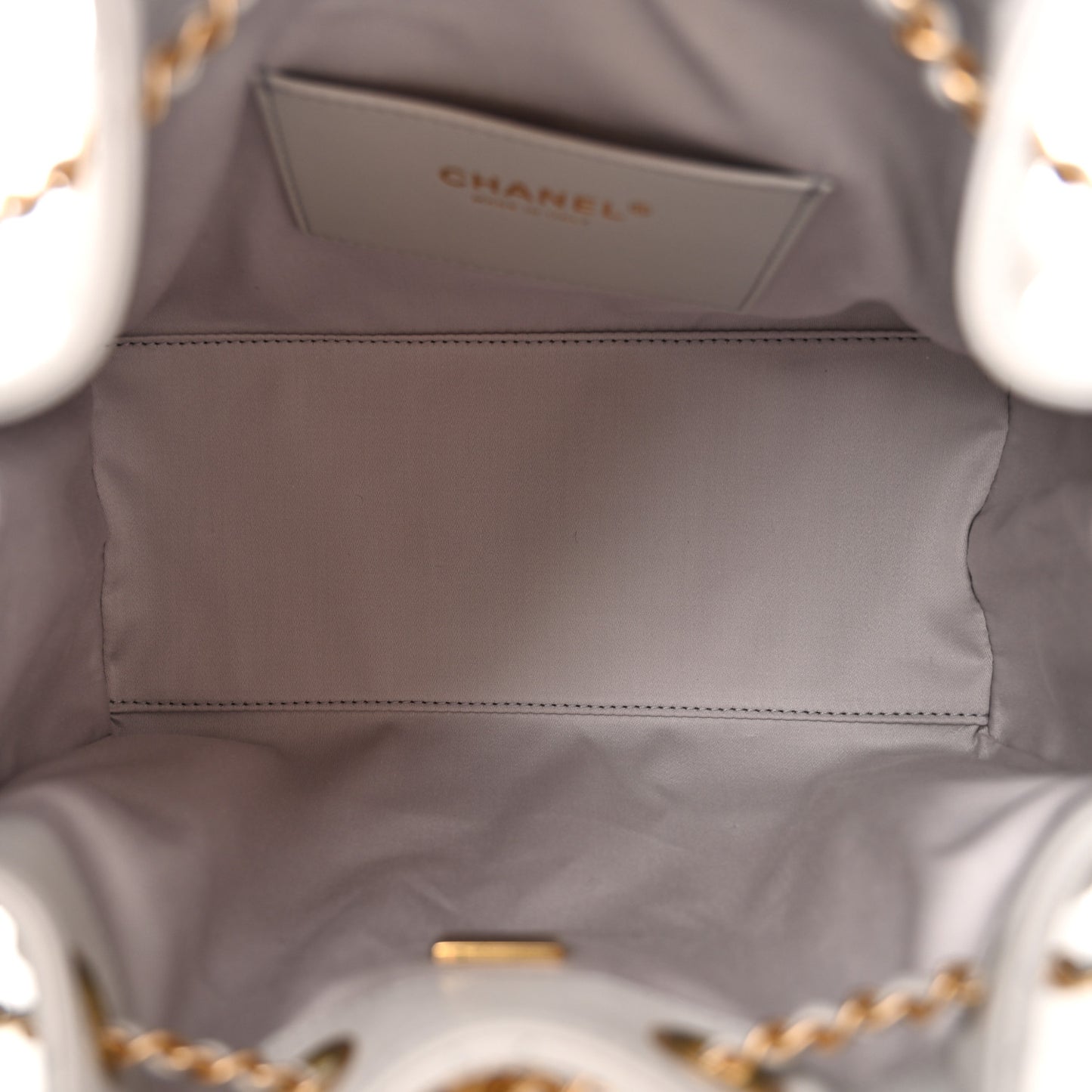 Caviar Quilted Small Chanel 25 Handbag Light Grey