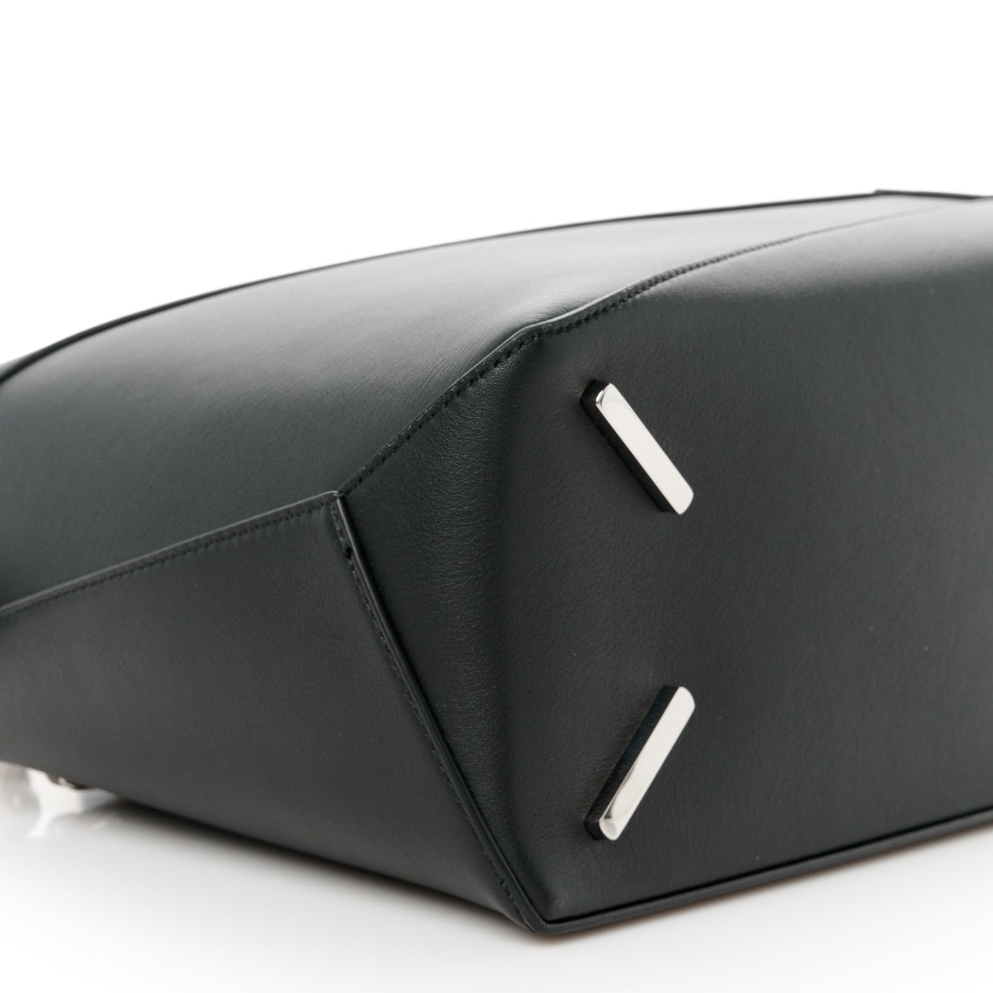 Calfskin Medium Puzzle Edge Bag Black