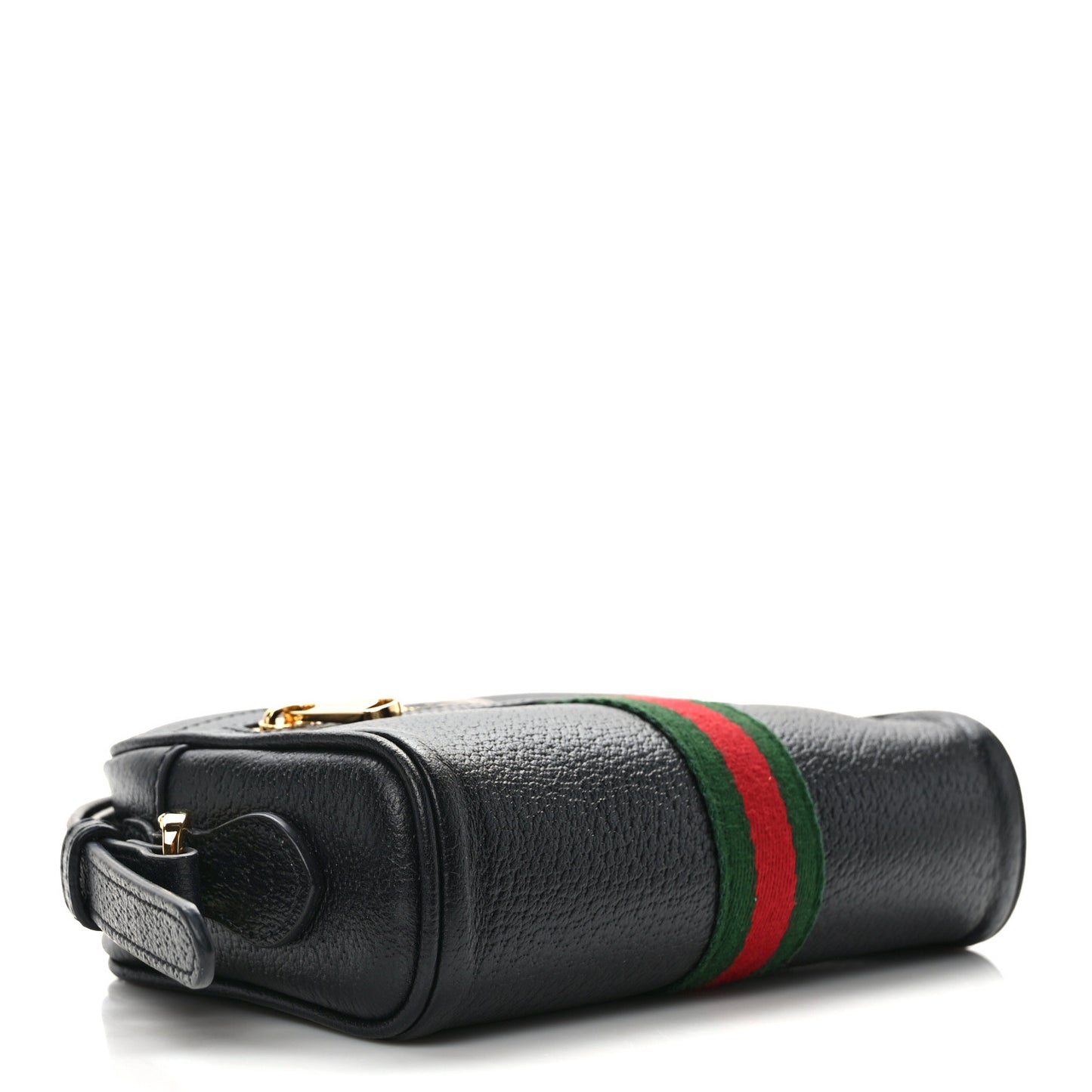 Calfskin Web Mini Ophidia Shoulder Bag Black
