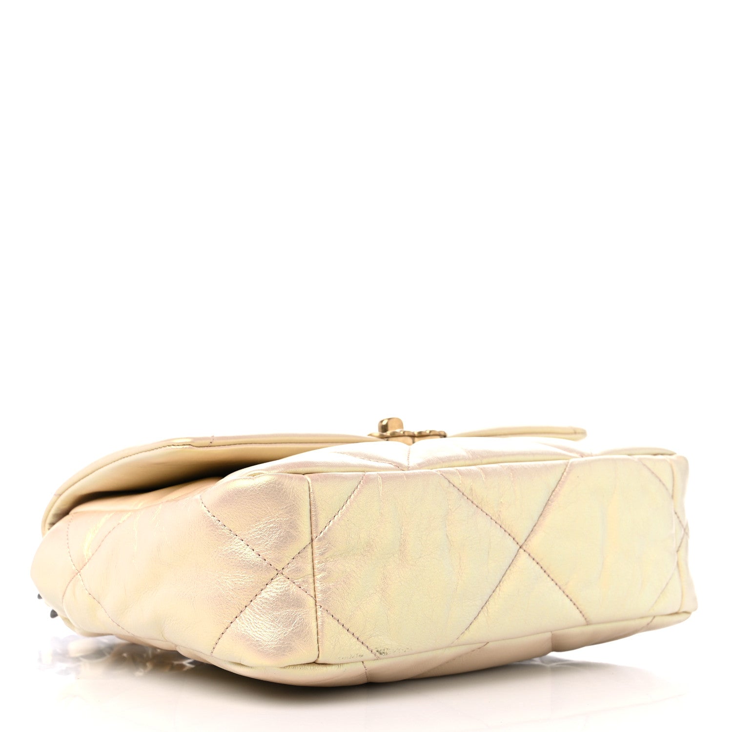 Chanel Iridescent Lambskin Quilted Medium Chanel 19 Flap Pink 4 of 9