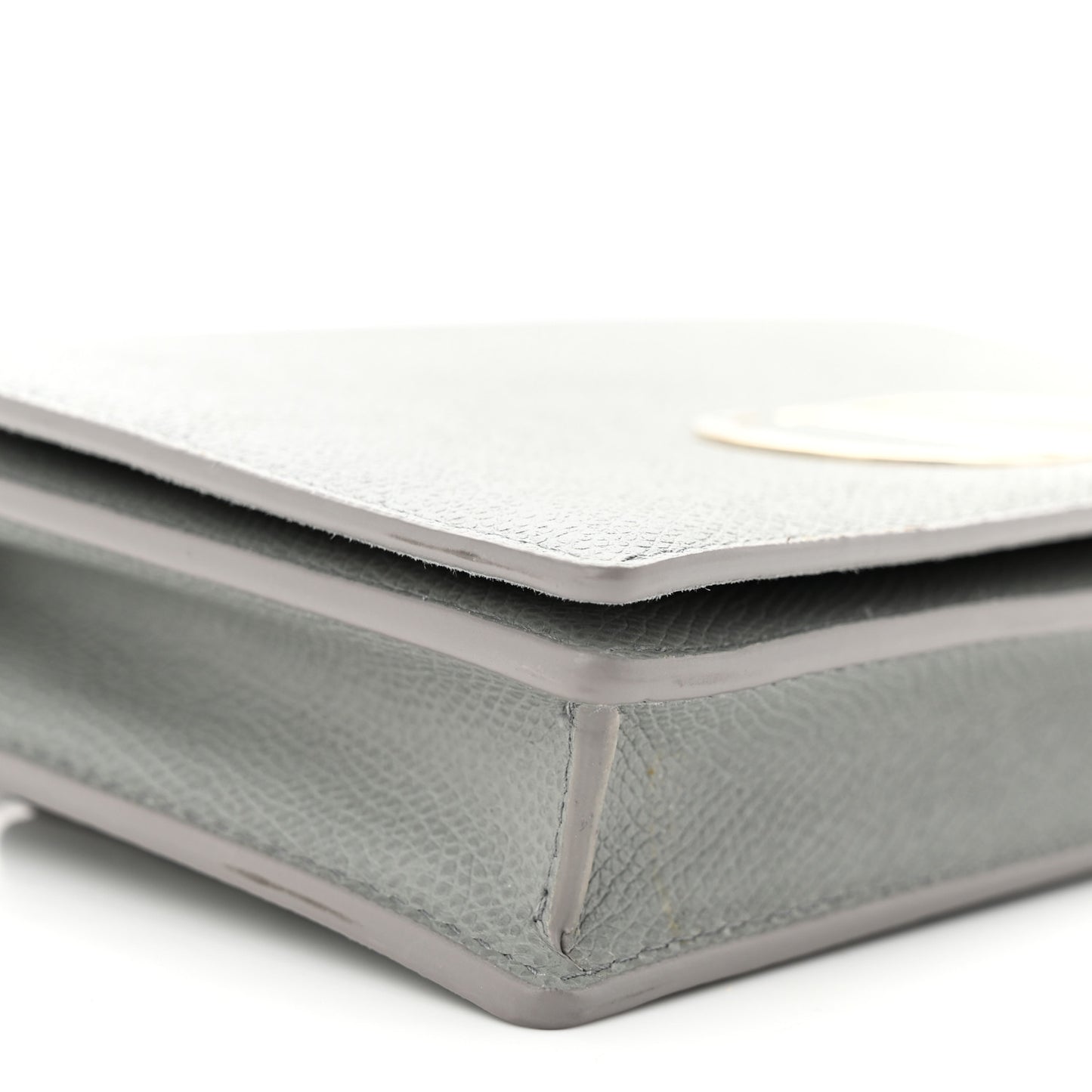 Grained Calfskin 30 Montaigne 2 in 1 Pouch Grey