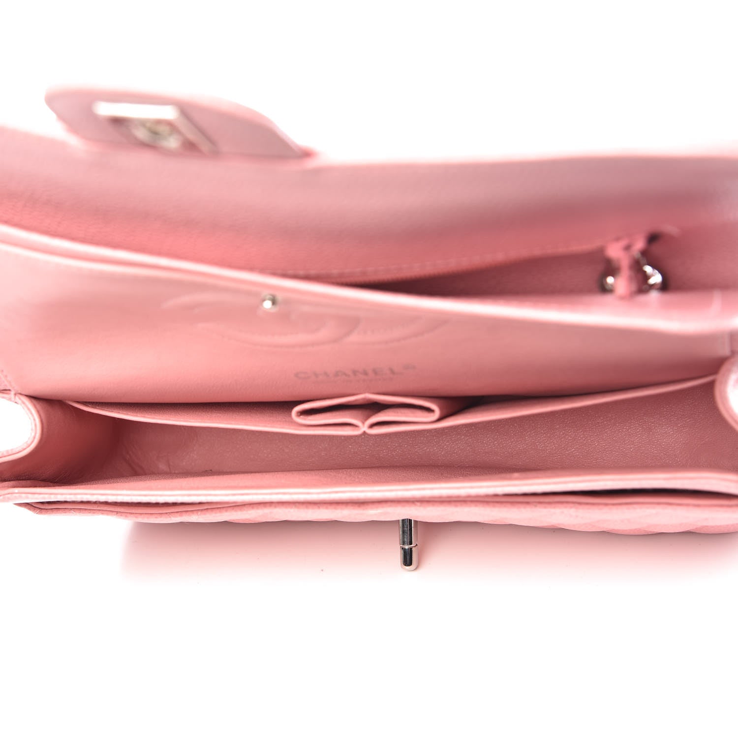 Chanel Caviar Quilted Medium Double Flap Pink 5 of 10