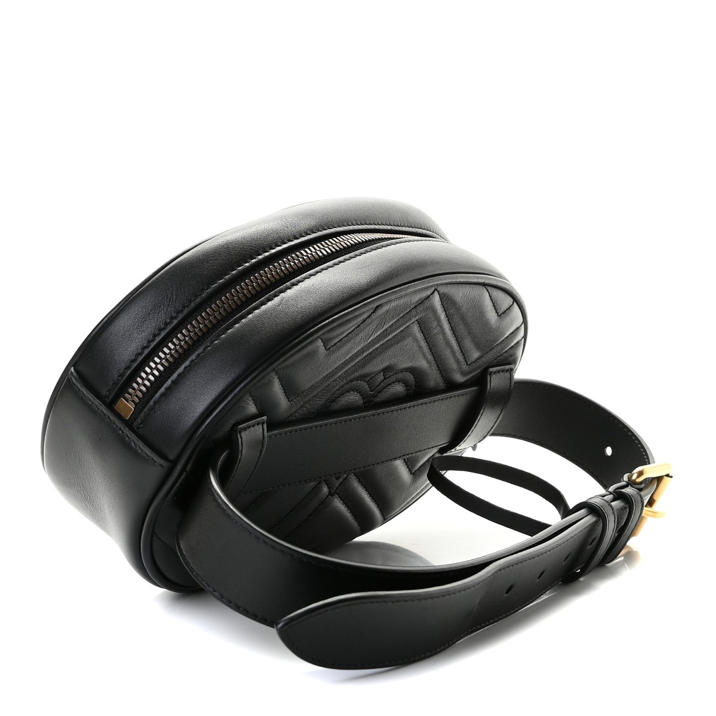 Calfskin Matelasse GG Marmont Belt Bag 65 26 Black