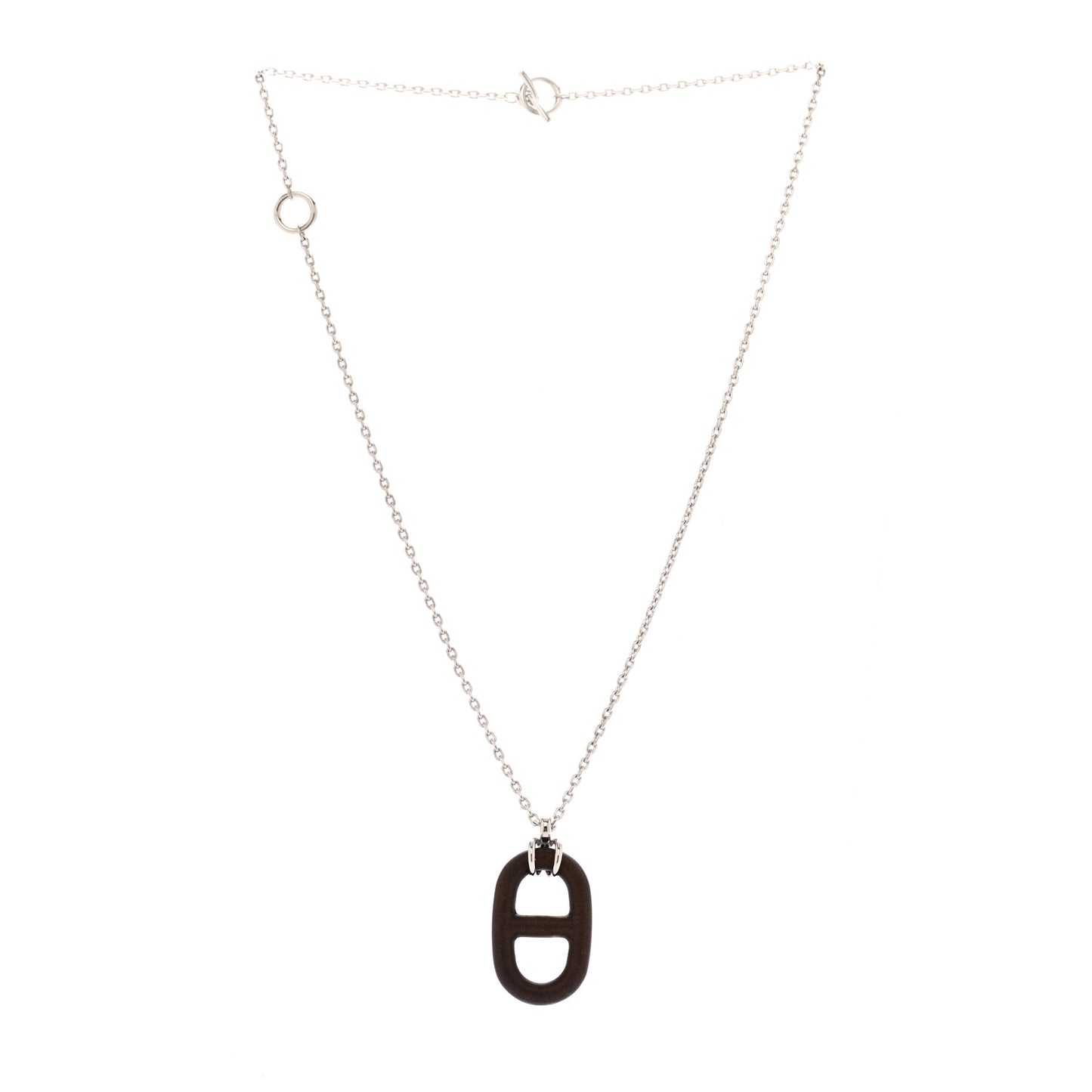 Vulcanium Chaine d'Ancre Necklace Silver Brun