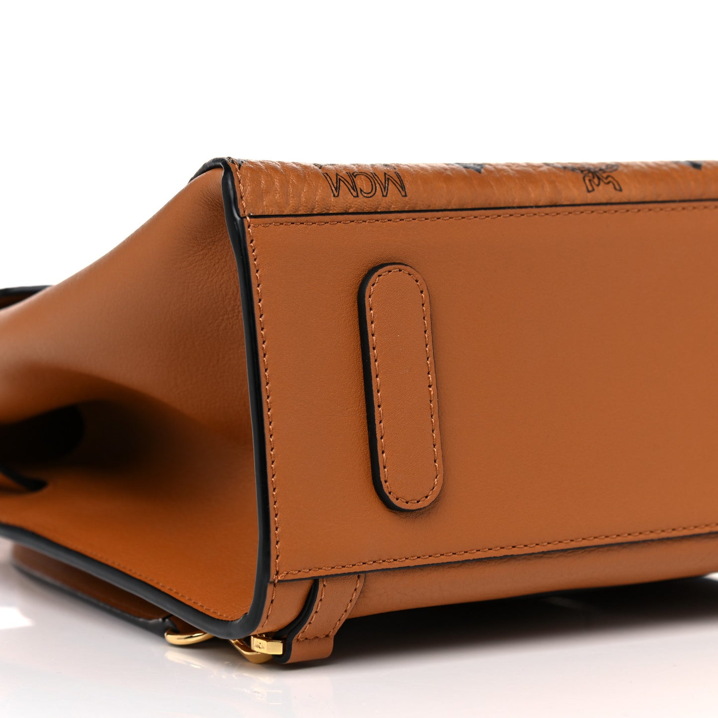 Calfskin Essential Visetos Small Backpack Cognac