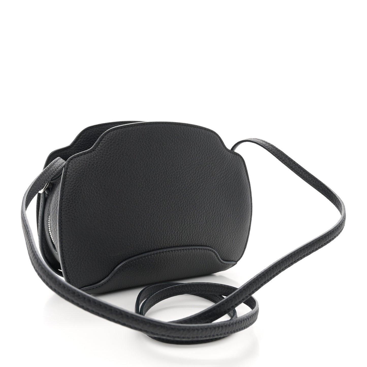 Grained Calfskin Sesia Crossbody Black