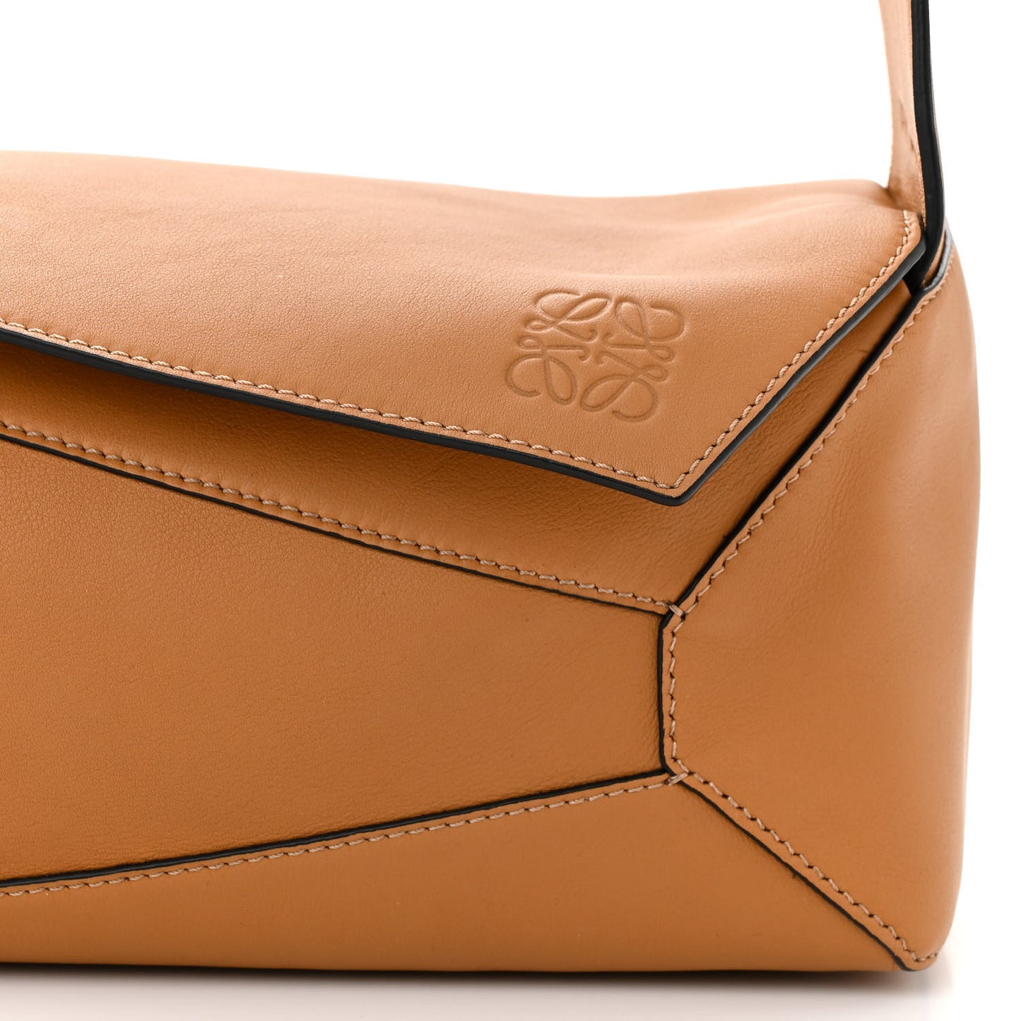 Calfskin Puzzle Hobo Warm Dessert