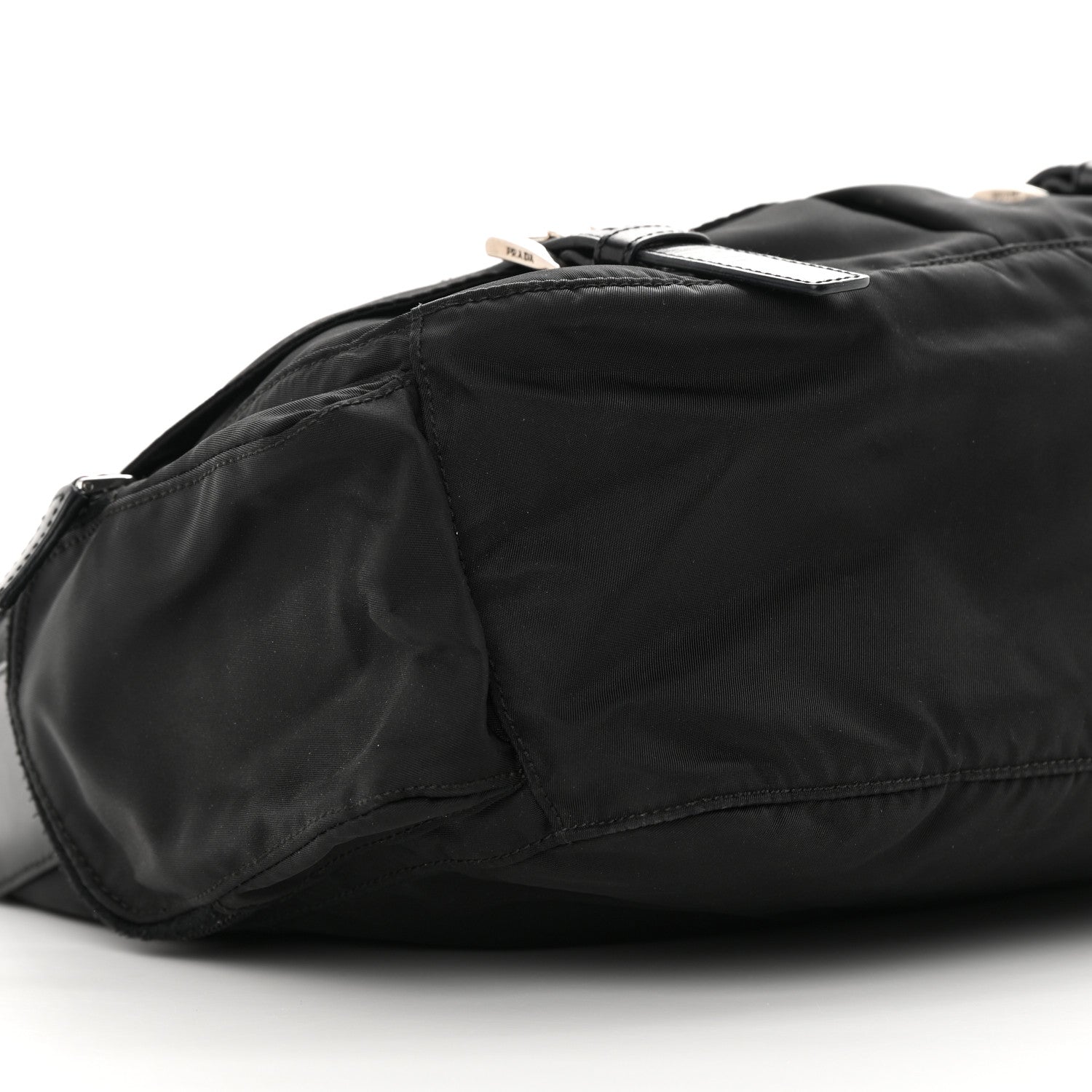 Prada Nylon Messenger Bag Black 9 of 14