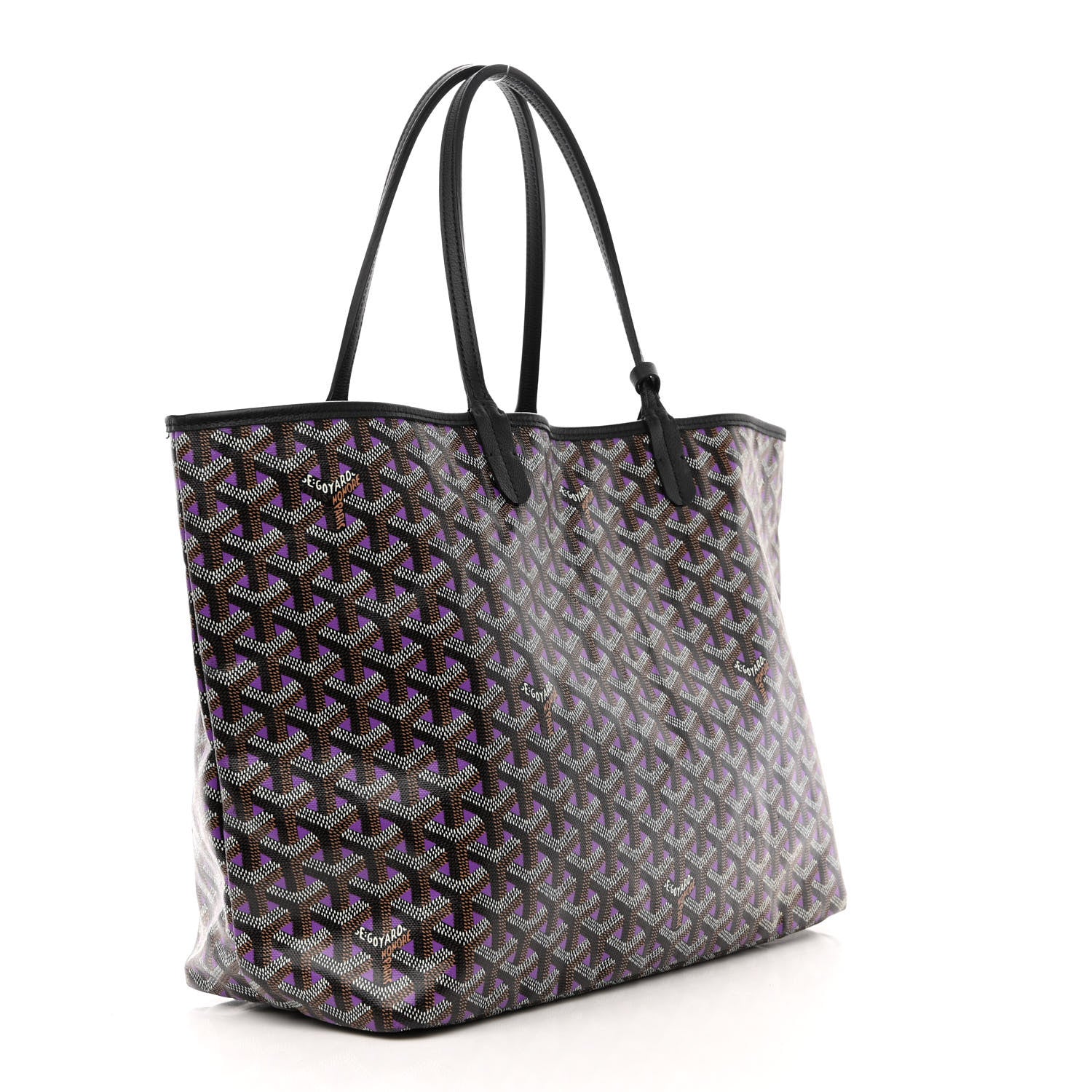 Goyard Goyardine Saint Louis Claire Voie PM Black Violet 4 of 14