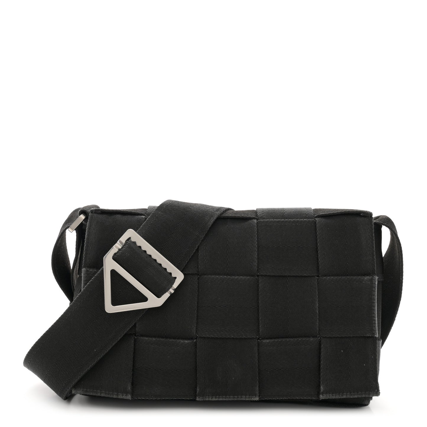 Webbing Maxi Intrecciato Cassette Bag Black
