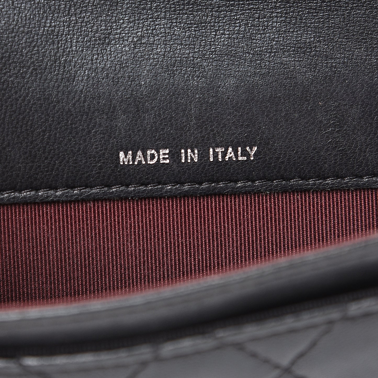 Lambskin Quilted Flap Card Holder Black