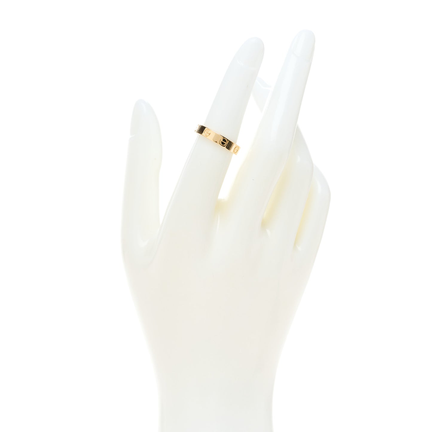 18K Yellow Gold 3.5mm LOVE Wedding Band Ring 51 5.75