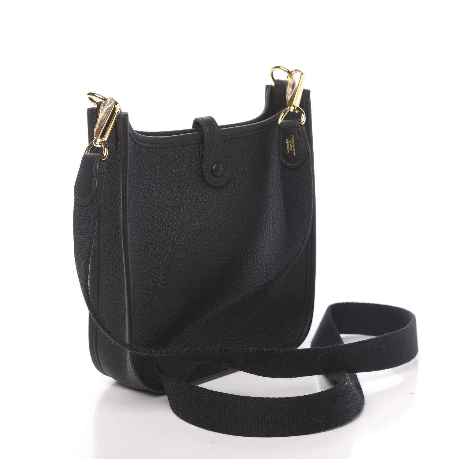 Hermes Taurillon Clemence Evelyne TPM Black 3 of 11