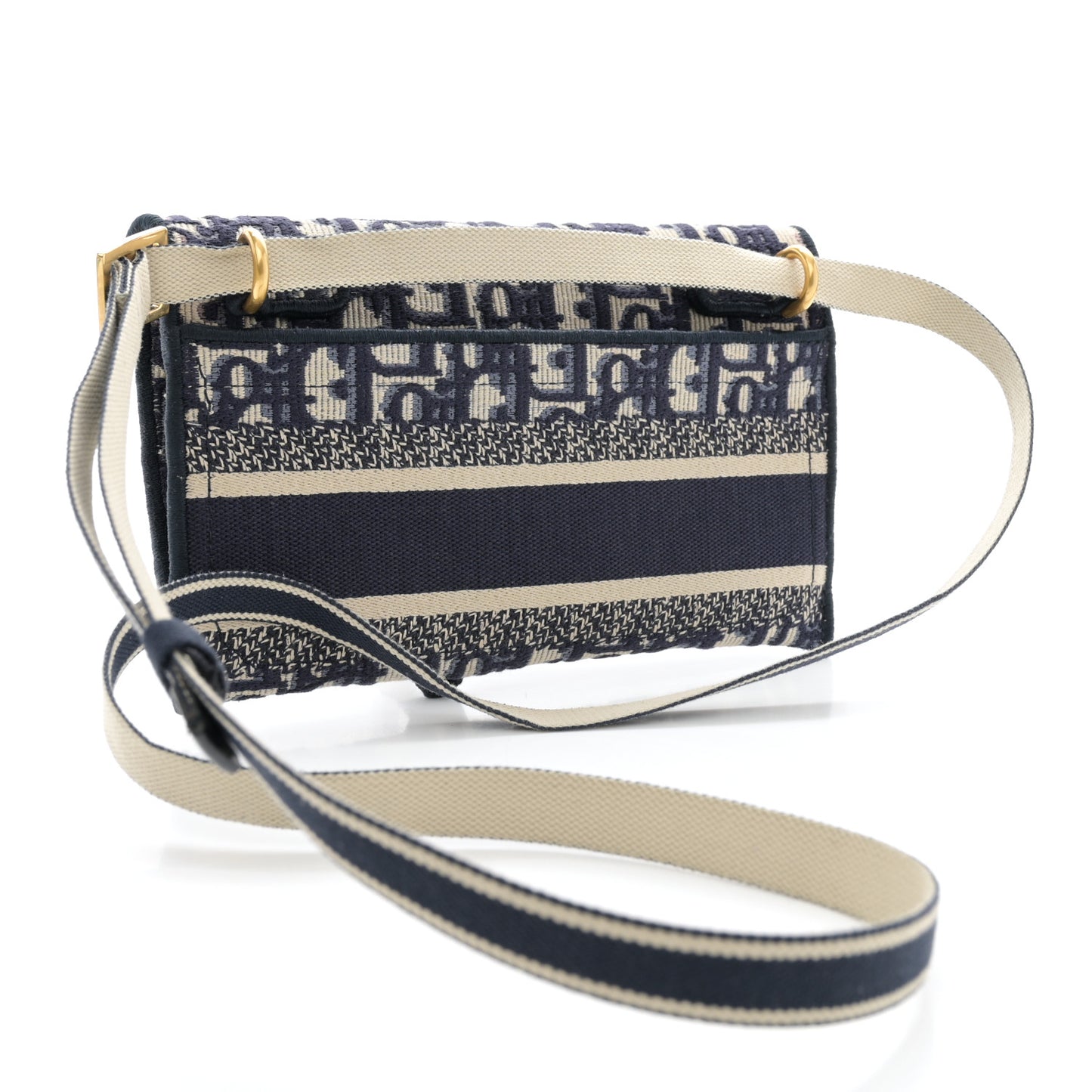 Oblique Slim Saddle Pouch Blue