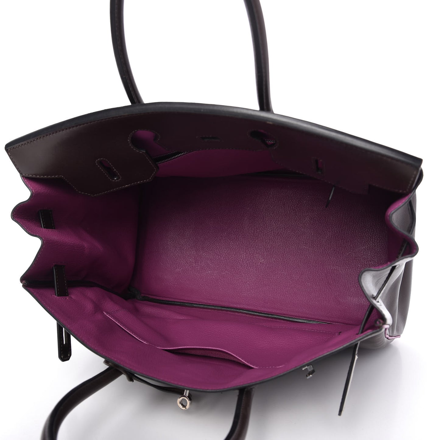 Box Bi-Color Birkin 35 Raisin Cyclamen