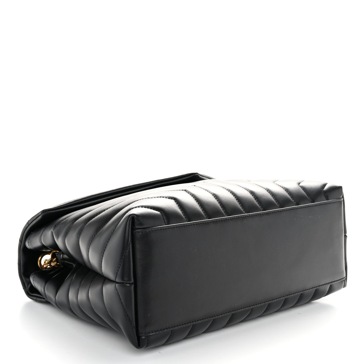 Saint Laurent Calfskin Y Quilted Monogram Medium Loulou Chain Satchel Black 3 of 10