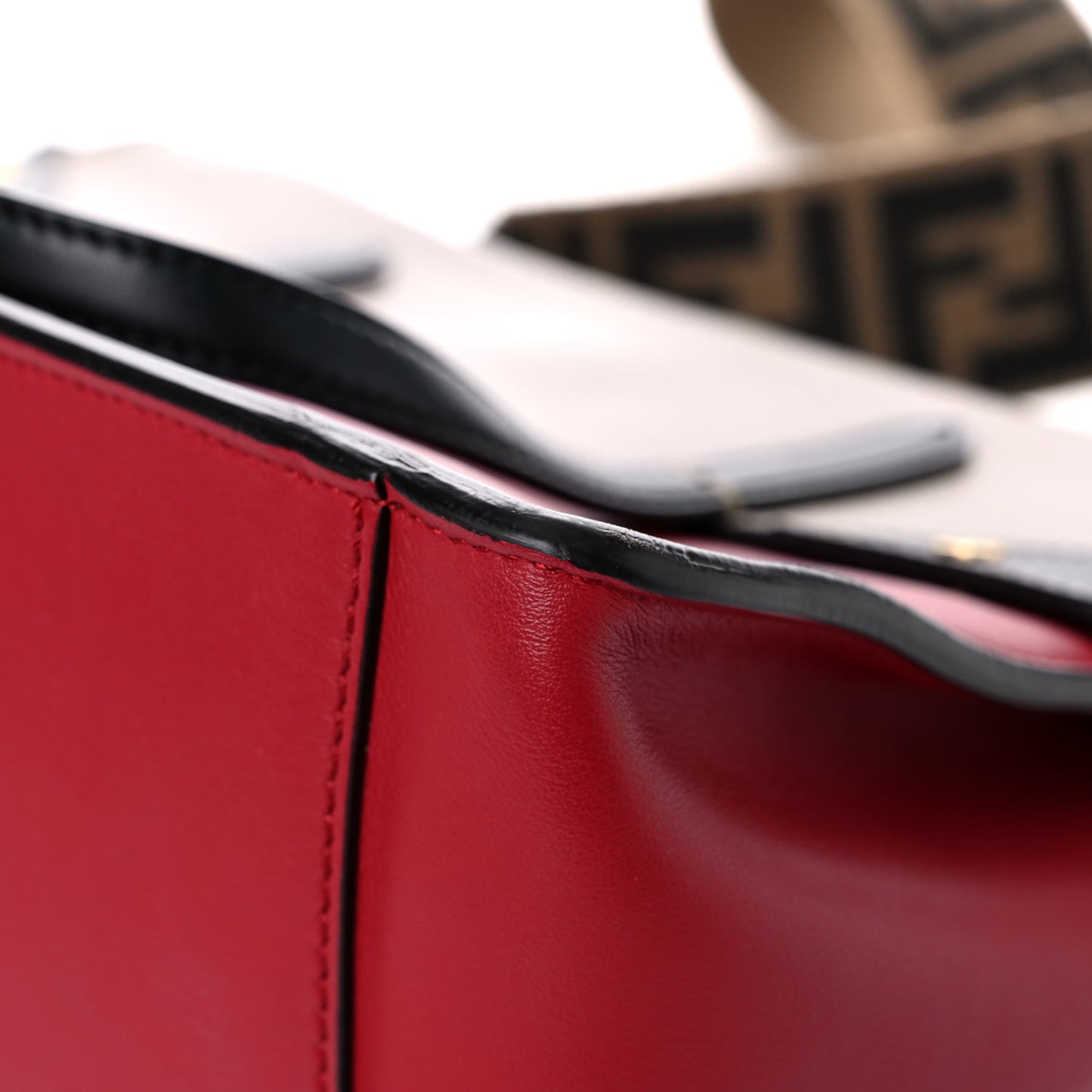 Vitello Grace FF 1974 Small Flip Tote Fragola Sepia