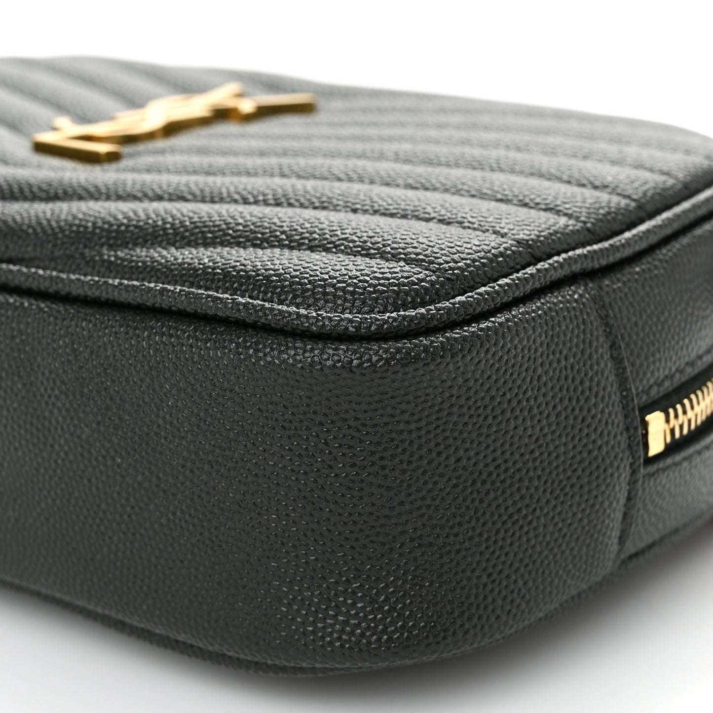 Grain De Poudre Matelasse Monogram Mini Lou Camera Bag New Vert Fonce