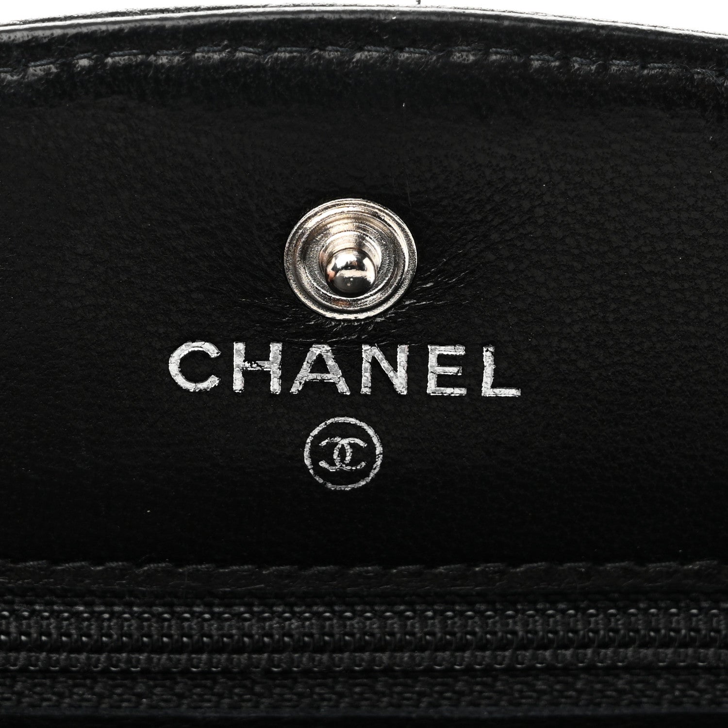Chanel Caviar Timeless CC Wallet on Chain WOC Black 6 of 11