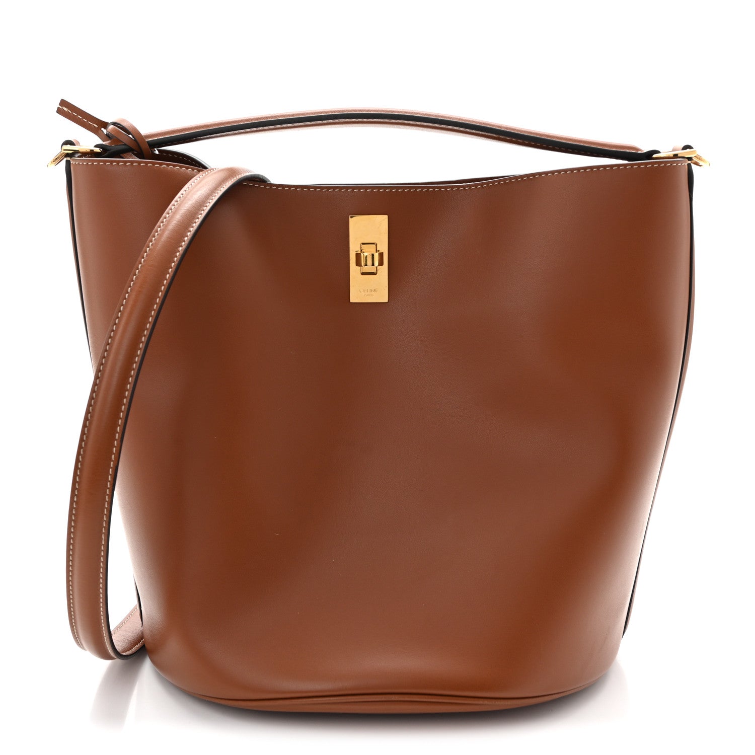 Celine Smooth Calfskin Bucket 16 Bag Tan 1906995 – FASHIONPHILE
