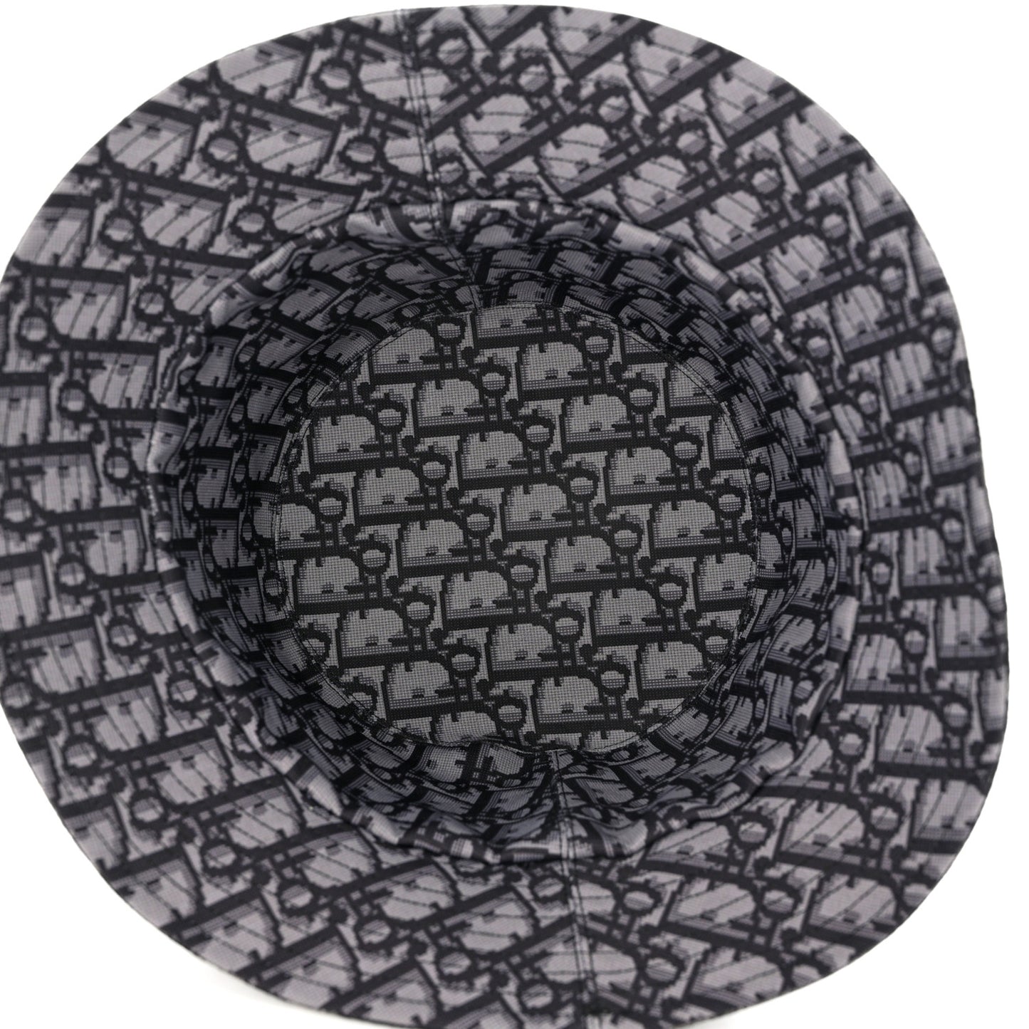 Oblique Reversible Leopard Bucket Hat 56 Grey