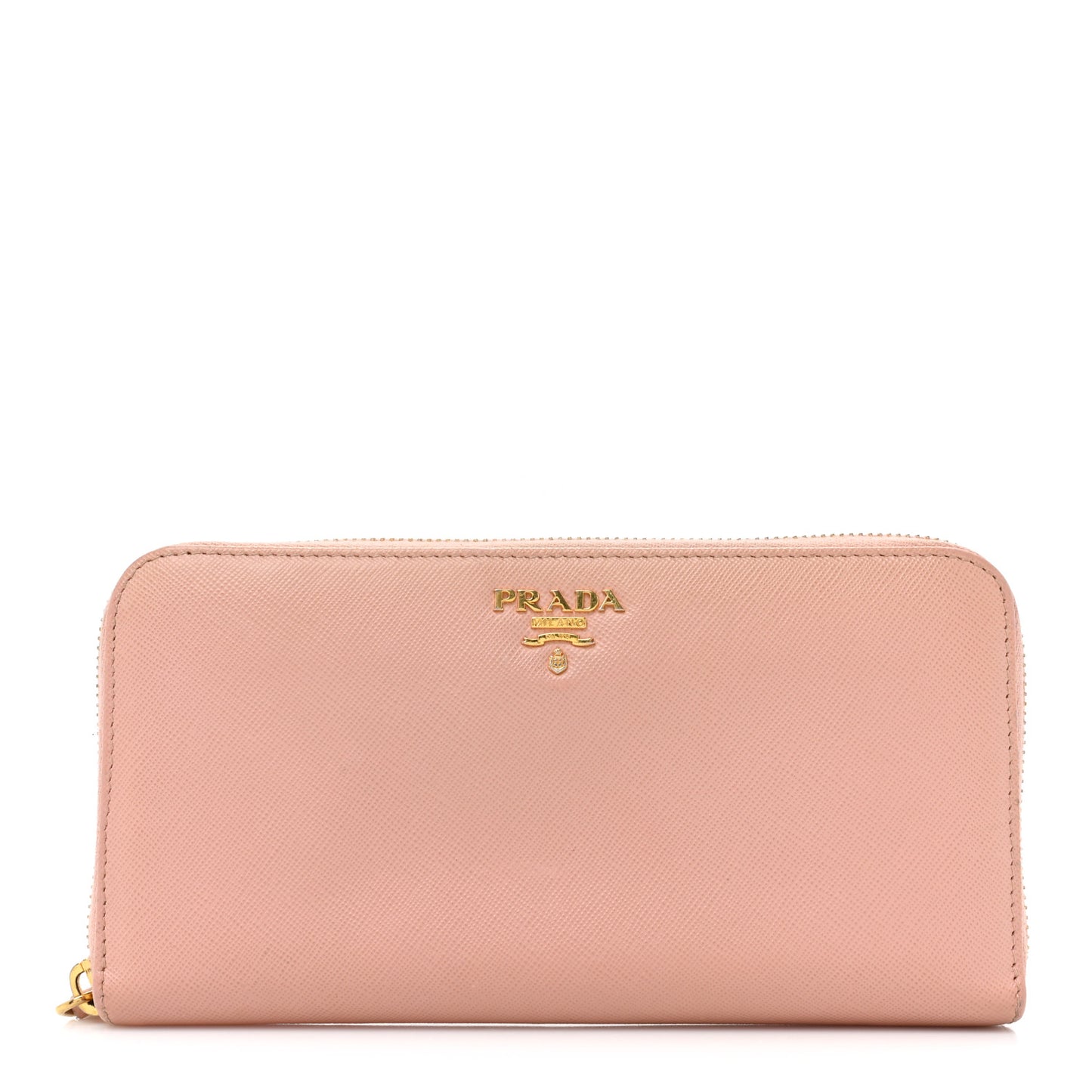 Saffiano Metal Zip Around Wallet Orchidea
