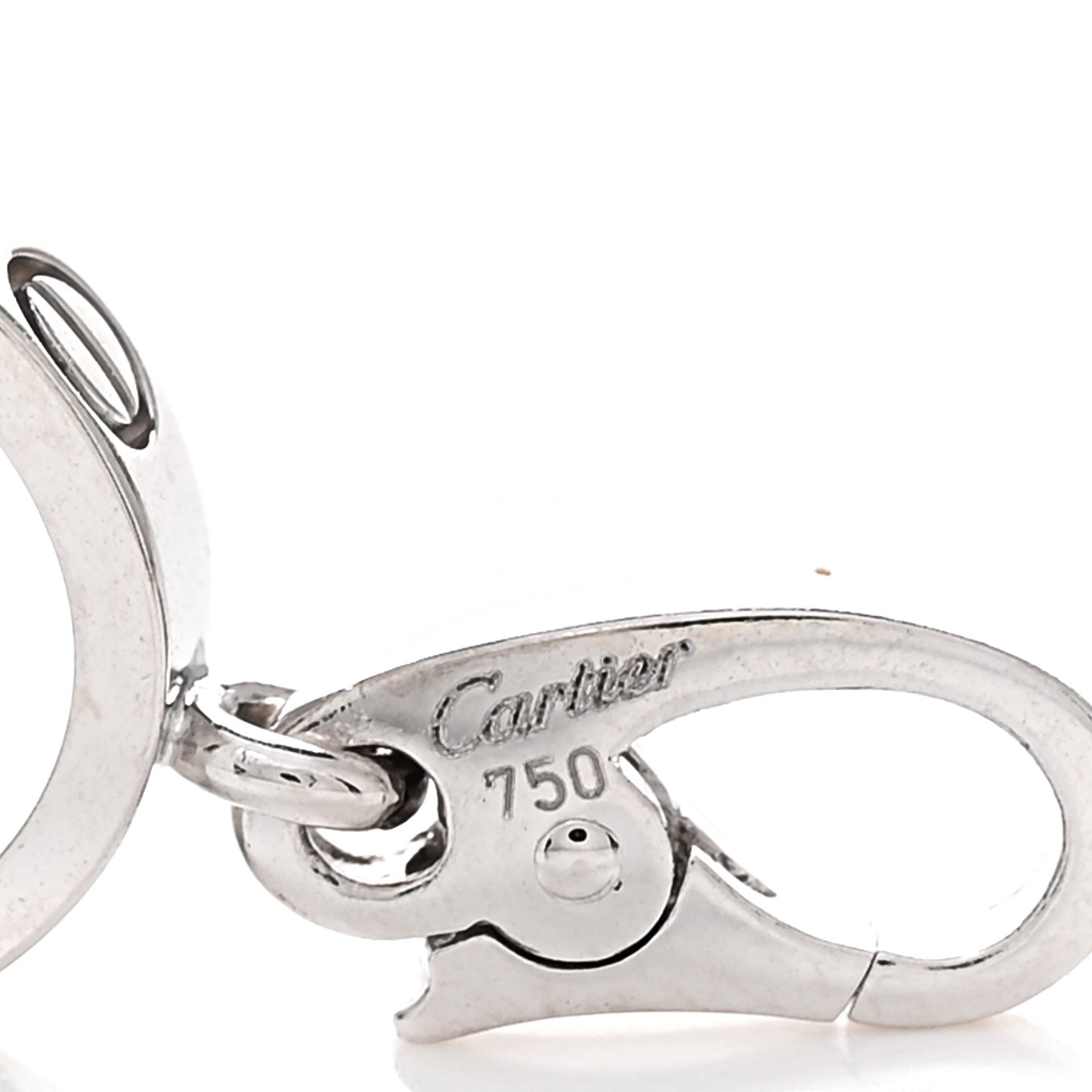 18K White Gold LOVE Ring Charm