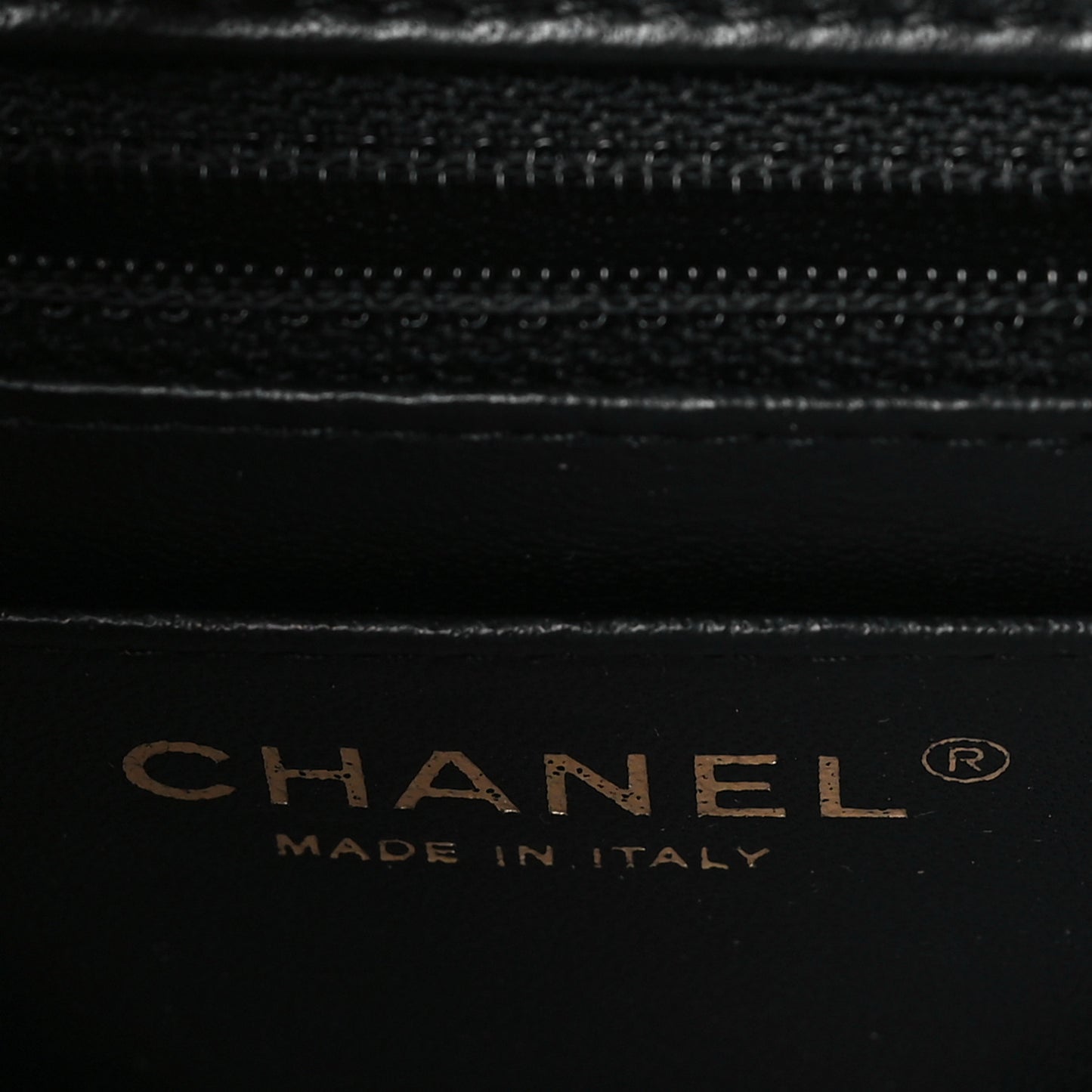 Lambskin Quilted Mini Rectangular Flap Black