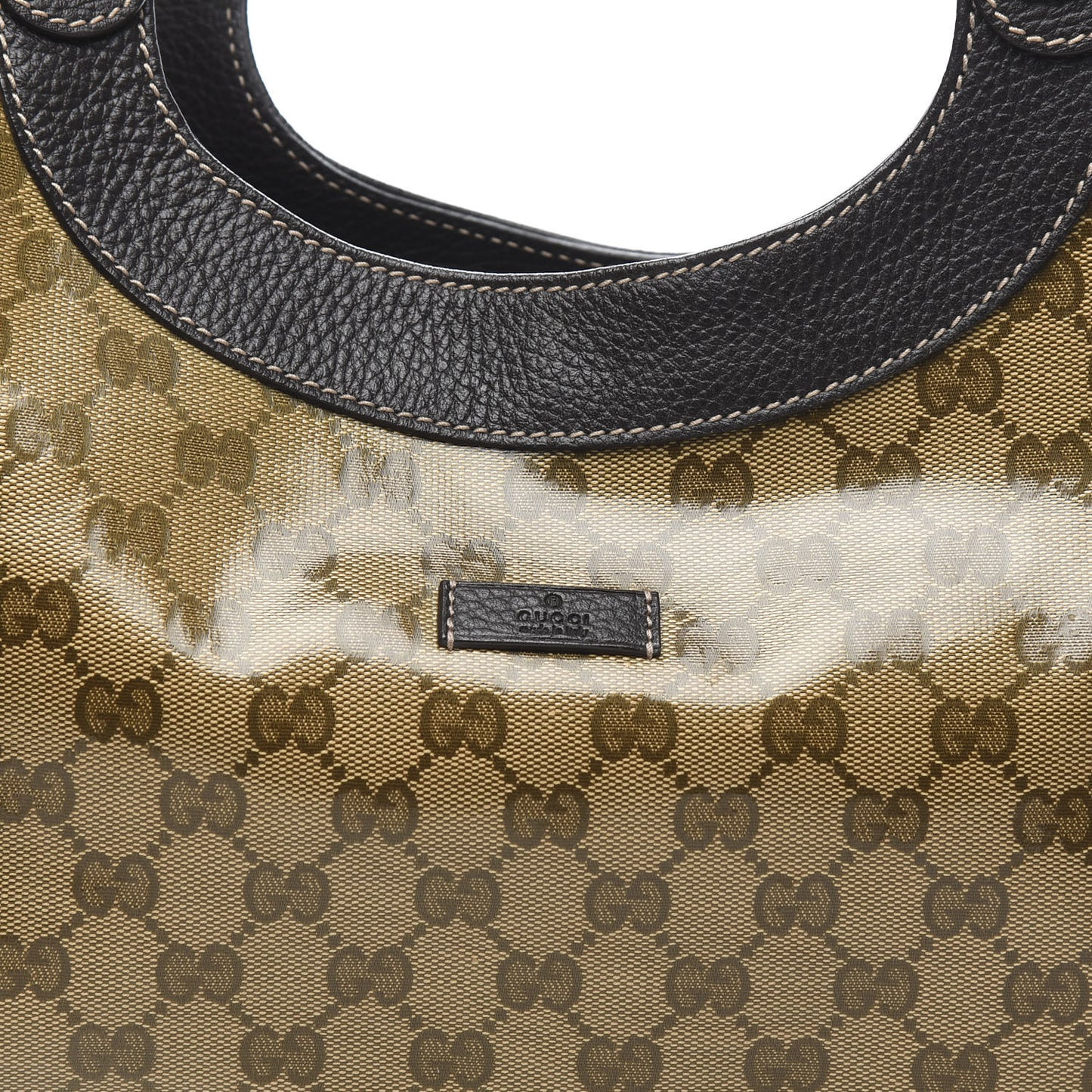 Crystal Monogram Medium Charmy Shoulder Bag Dark Brown