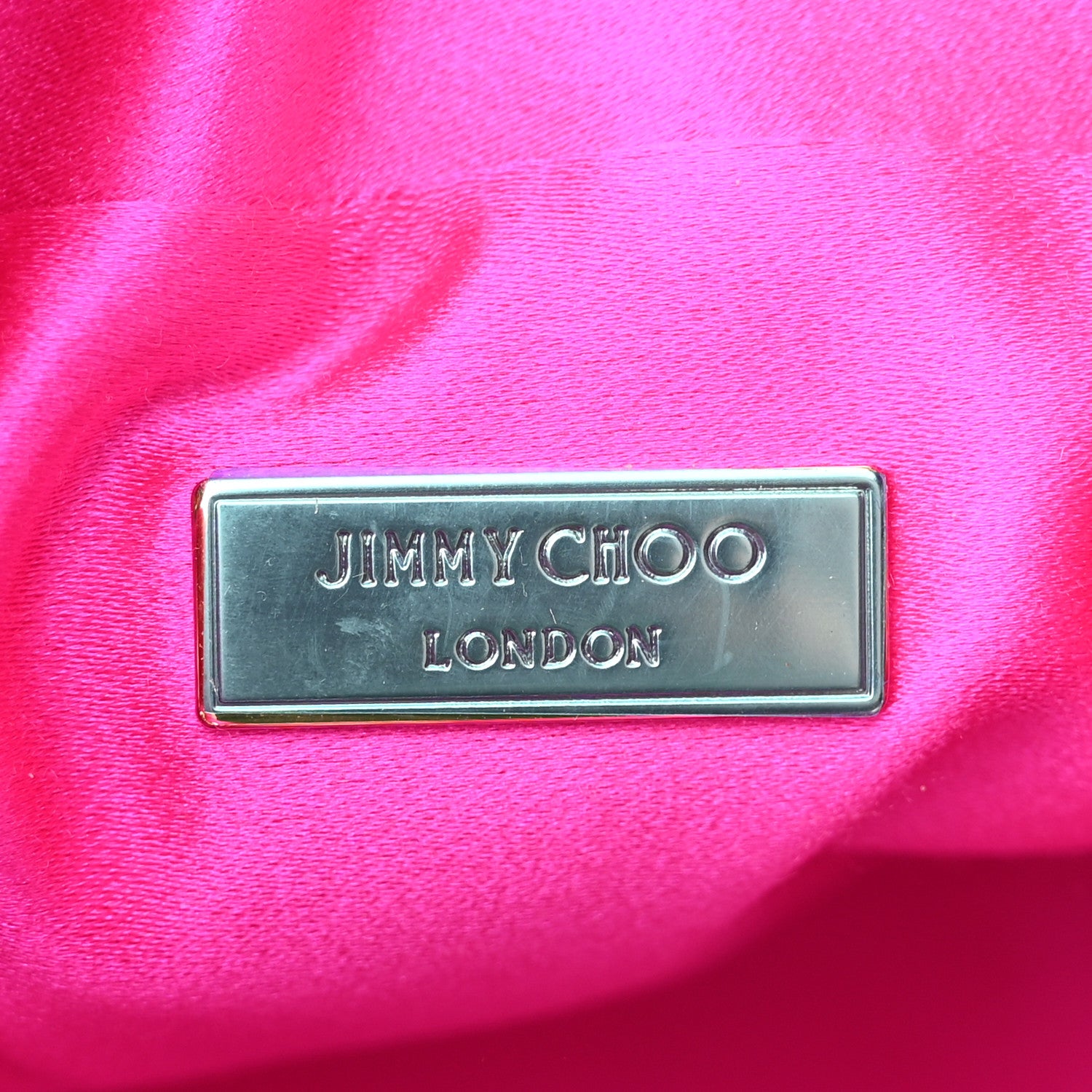 Jimmy Choo Satin Fringe Bon Bon Bag Fuchsia 7 of 12