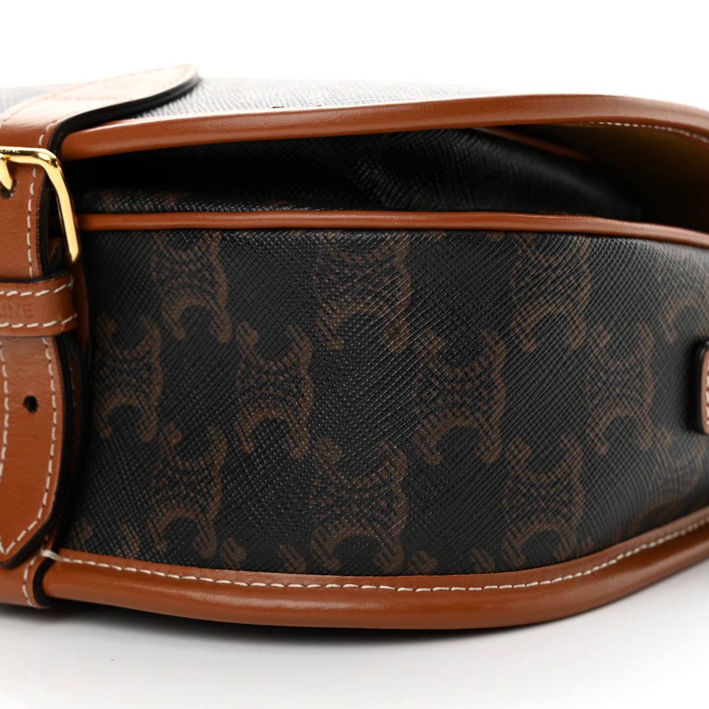 Triomphe Canvas Medium Folco Bag Tan