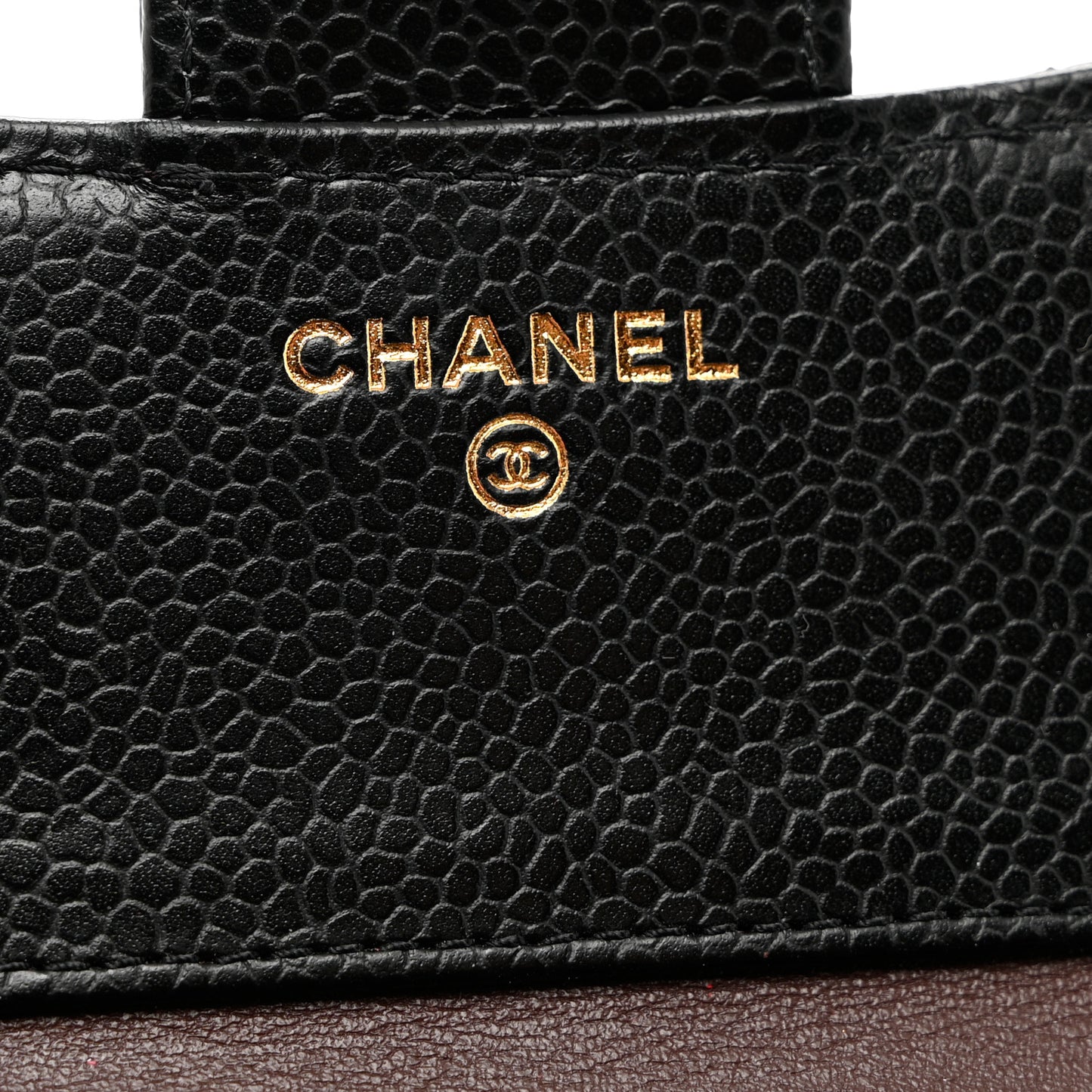 Caviar Quilted Compact Flap Wallet Black