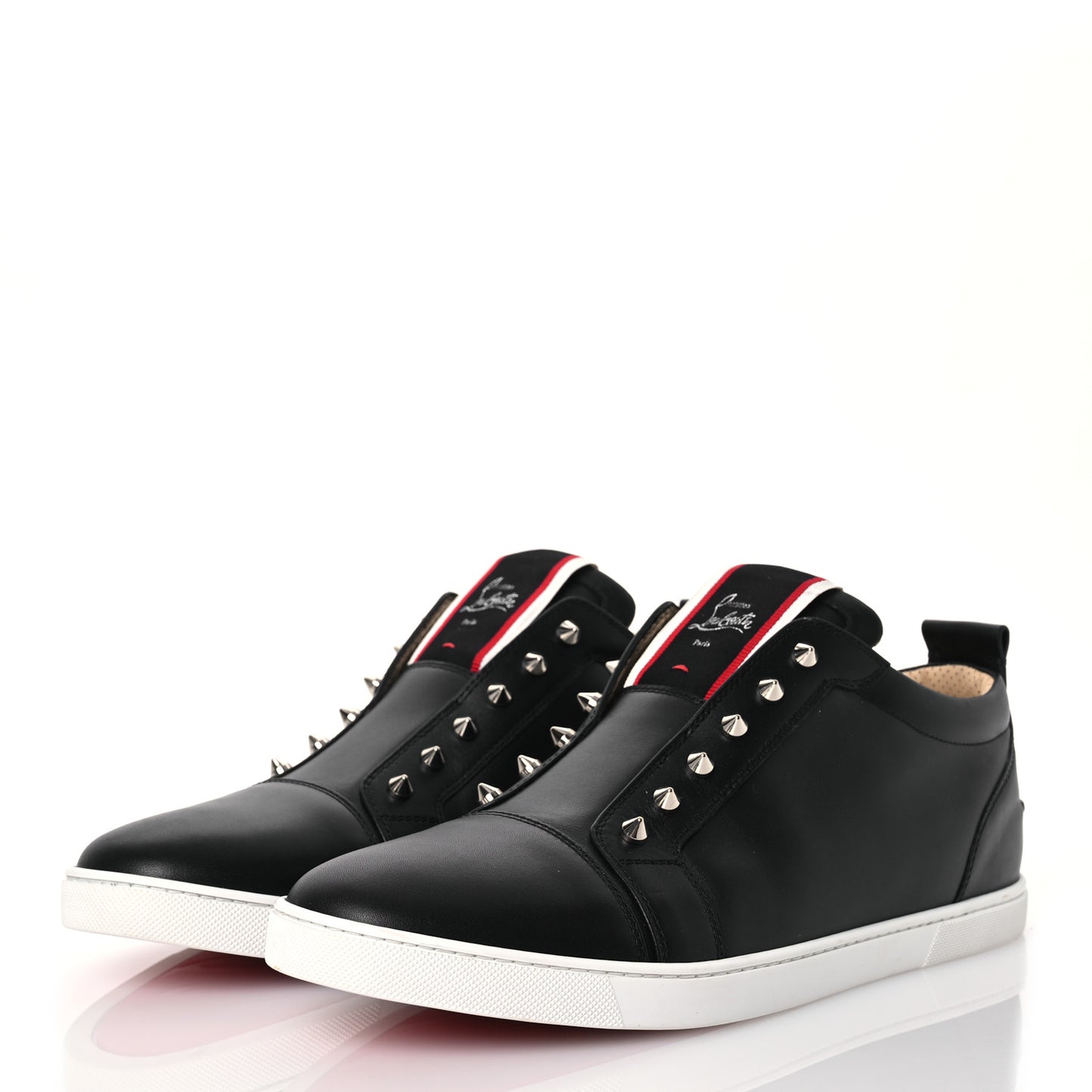Calfskin Mens Fique A Vontade Flat Sneakers 46 Black