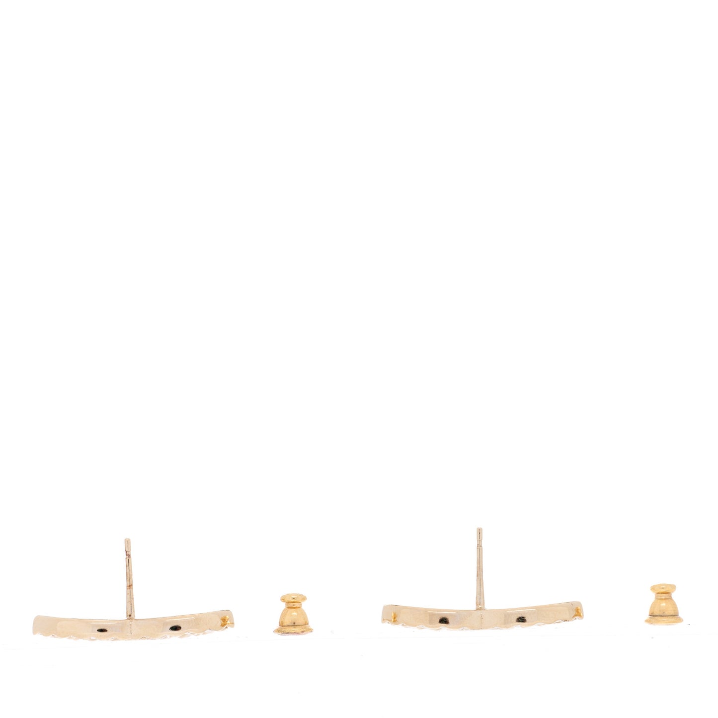 Baguette Crystal High Society CC Earrings Gold