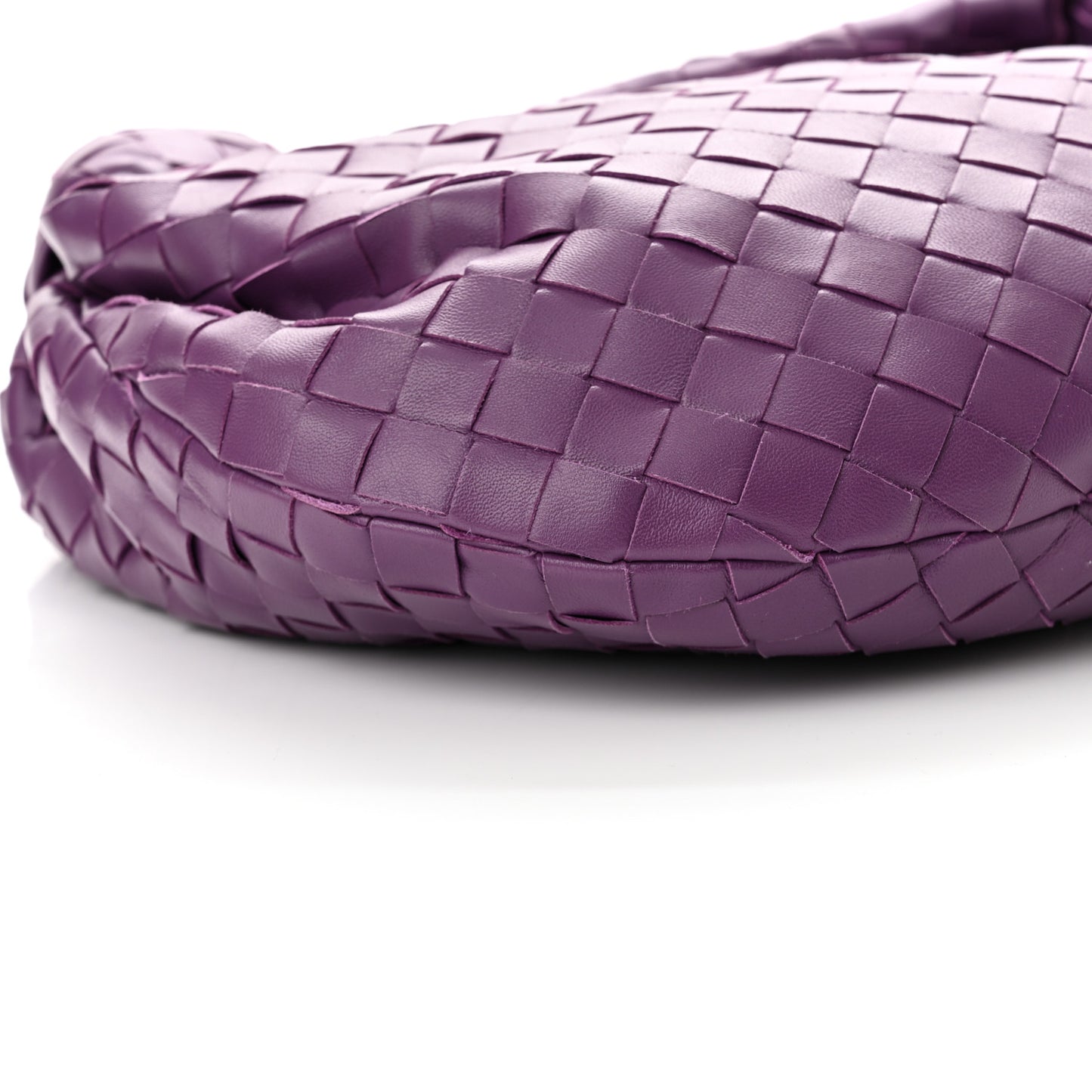 Nappa Intrecciato Teen Jodie Hobo Eggplant
