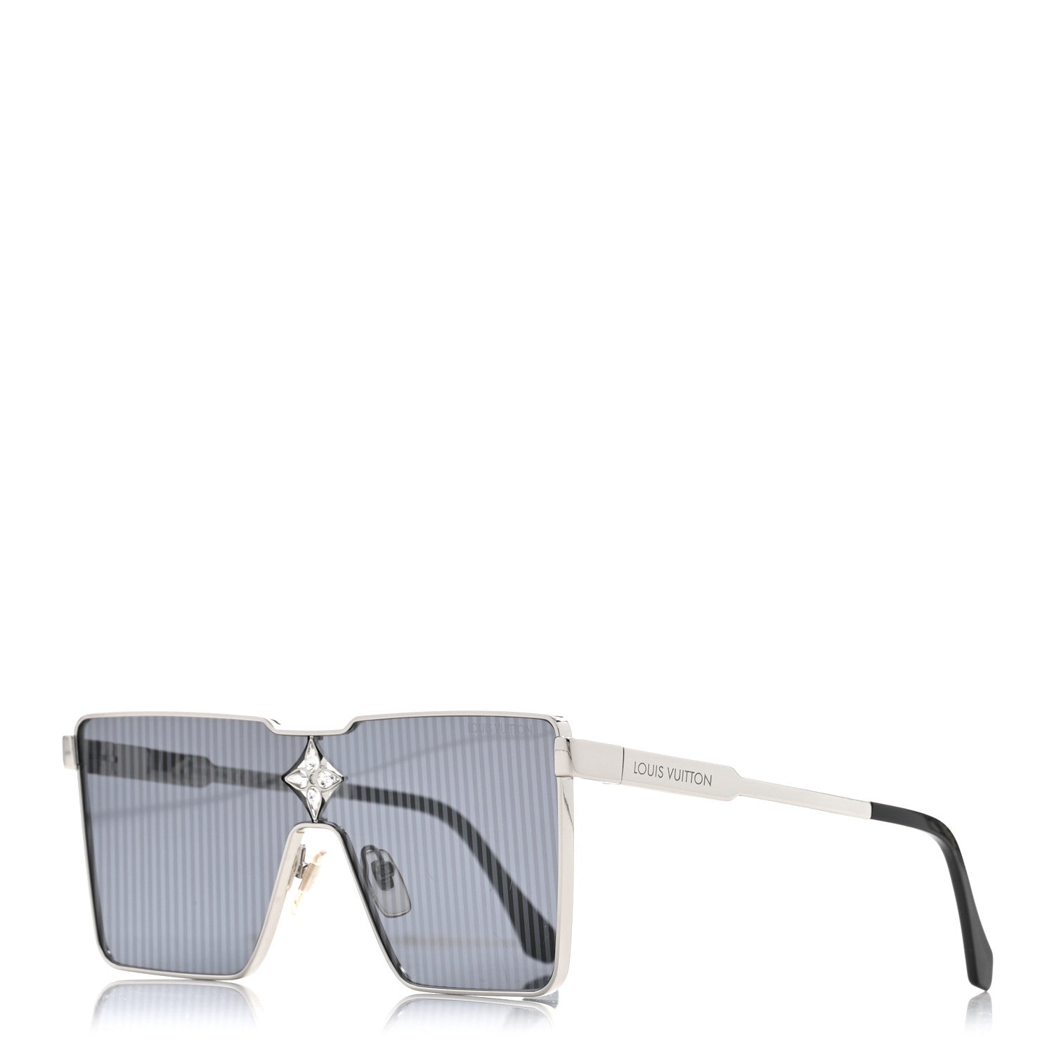 Louis Vuitton Metal Swarovski Crystal Cyclone Sunglasses Z1815U